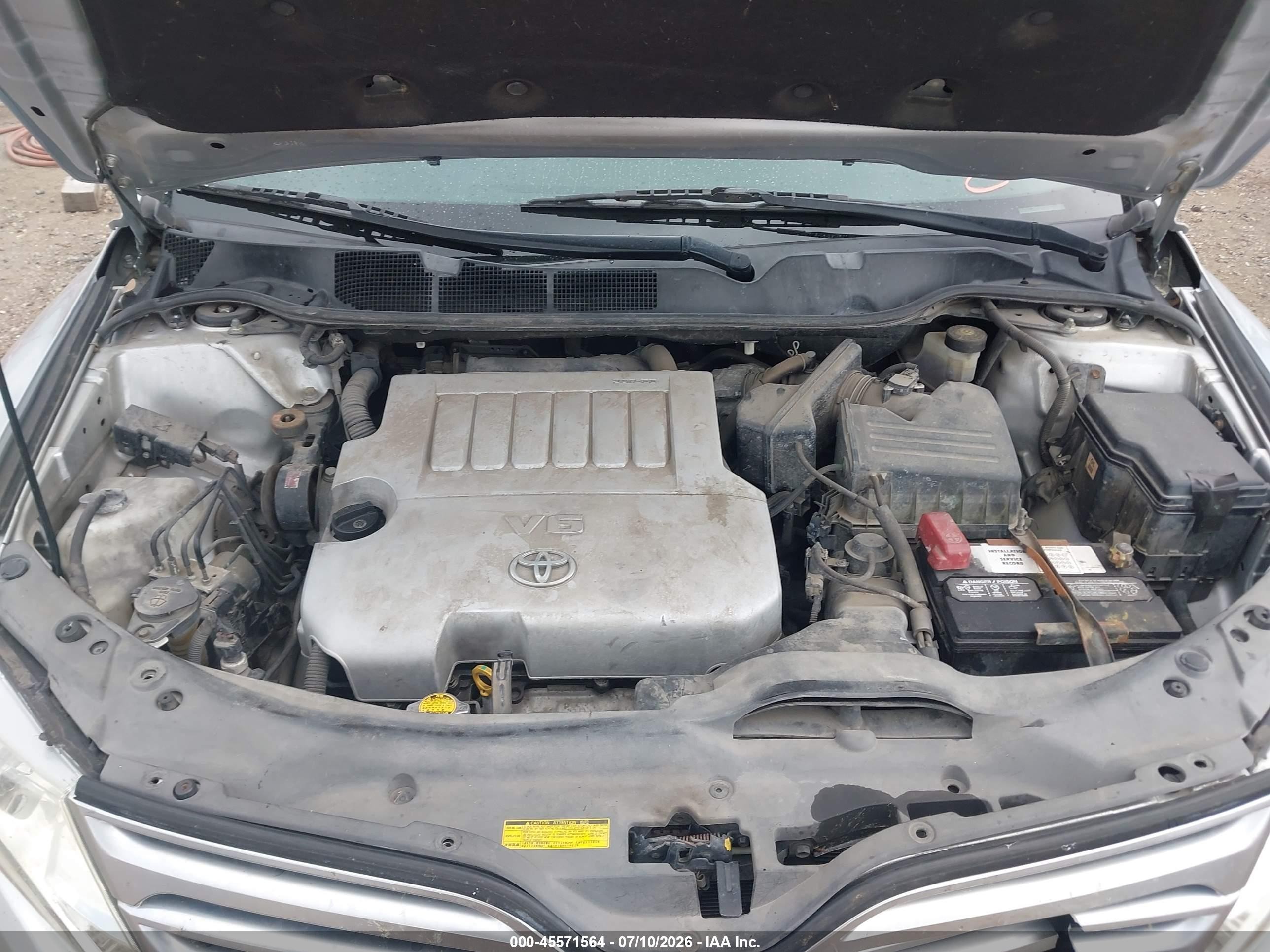 2009 Toyota Venza Base V6 Серебряный vin: 4T3ZK11A39U013655