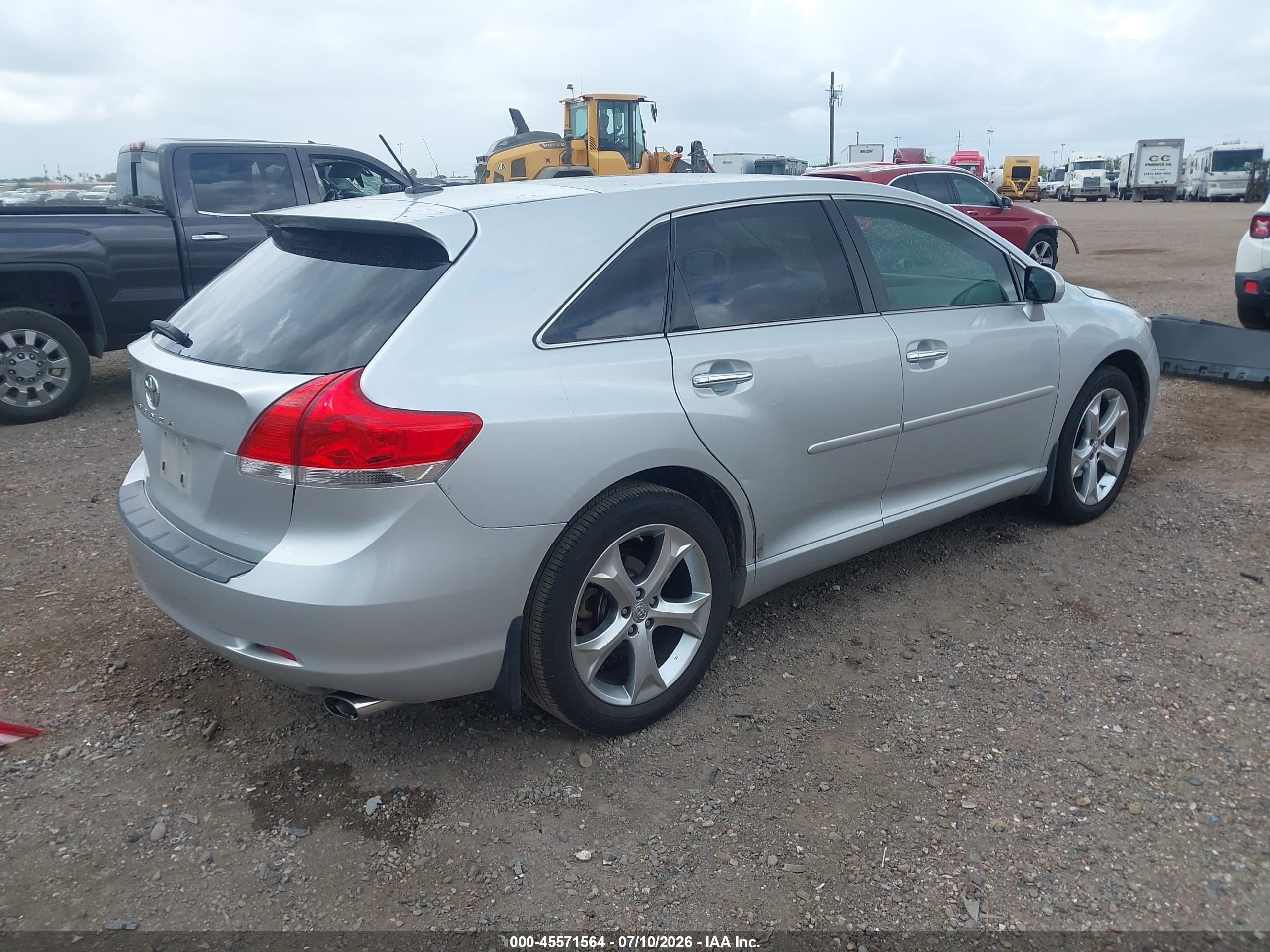 2009 Toyota Venza Base V6 Серебряный vin: 4T3ZK11A39U013655