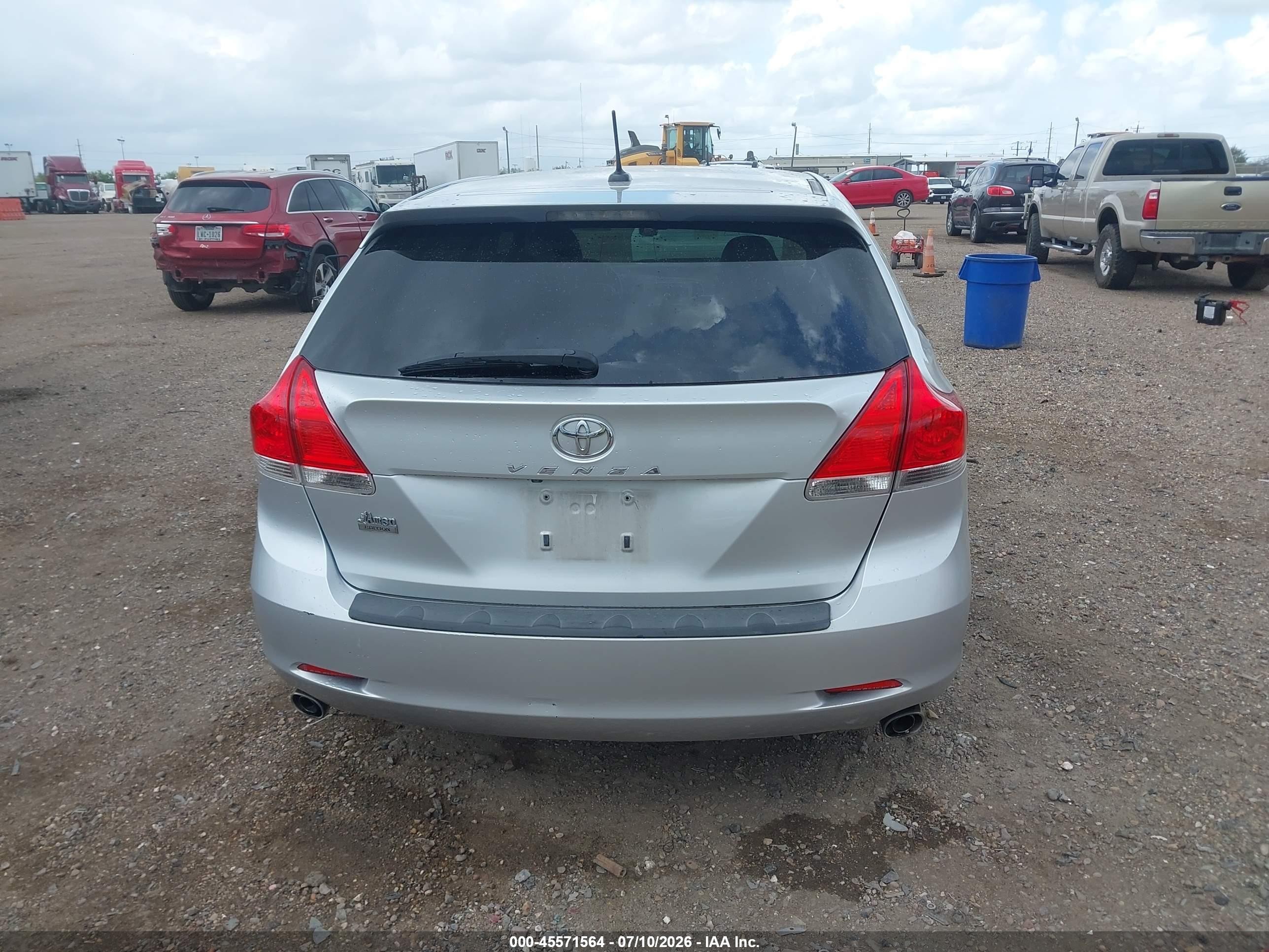 2009 Toyota Venza Base V6 Серебряный vin: 4T3ZK11A39U013655