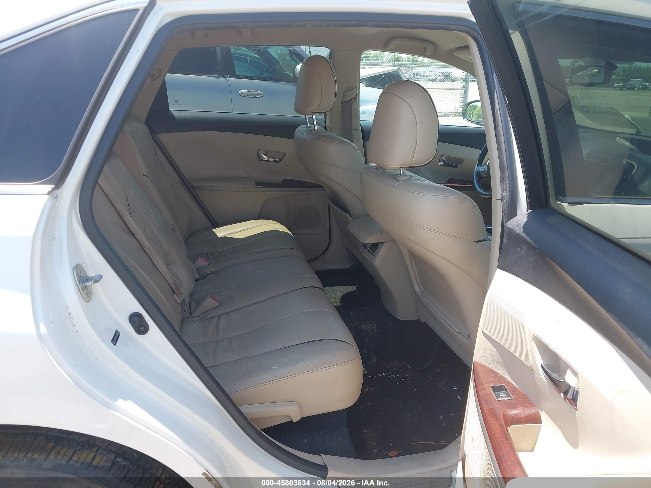 2009 Toyota Venza Base V6 Белый vin: 4T3ZK11A49U001935