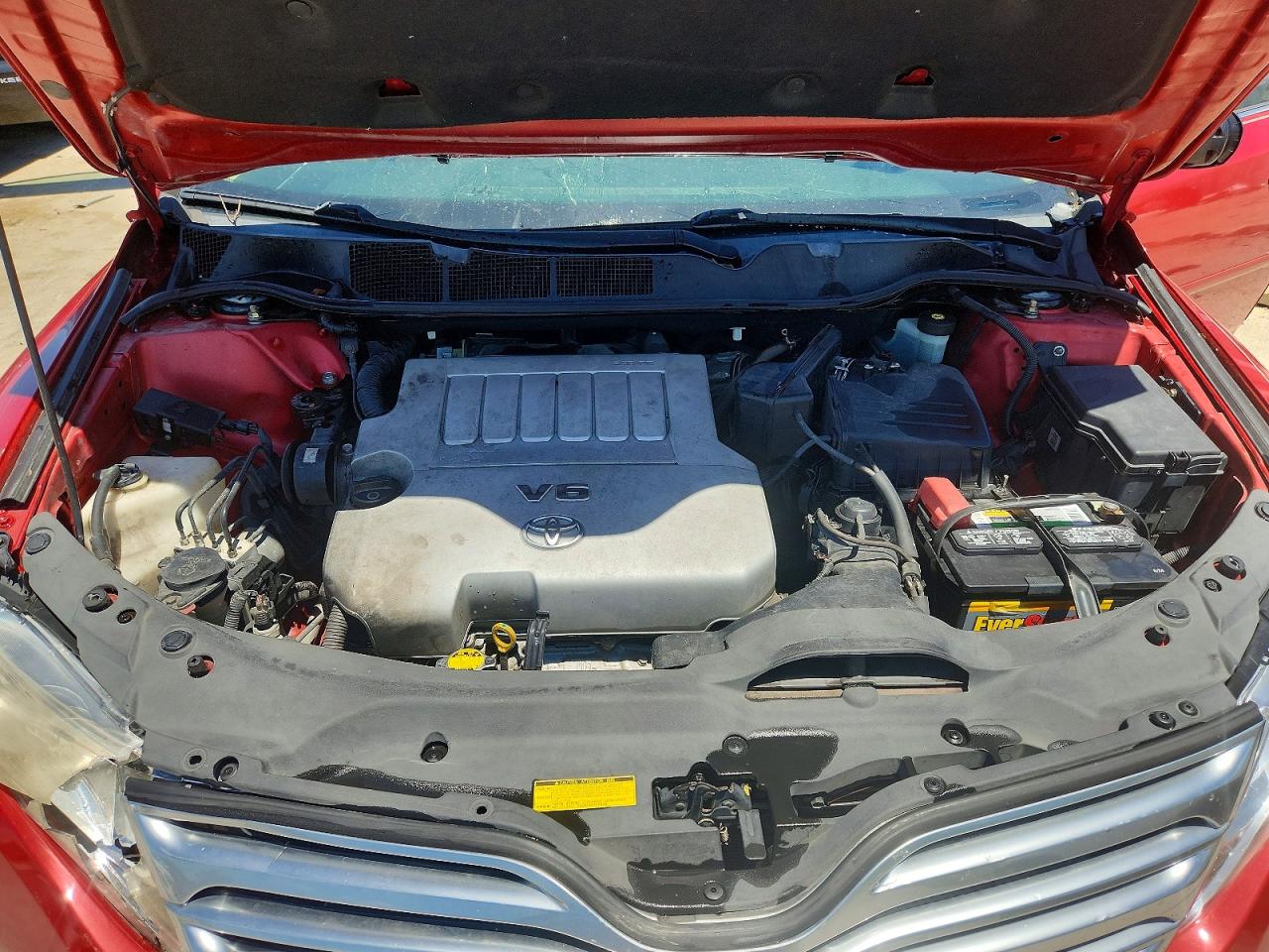 2009 Toyota Venza Fwd V6 Red vin: 4T3ZK11A49U016774