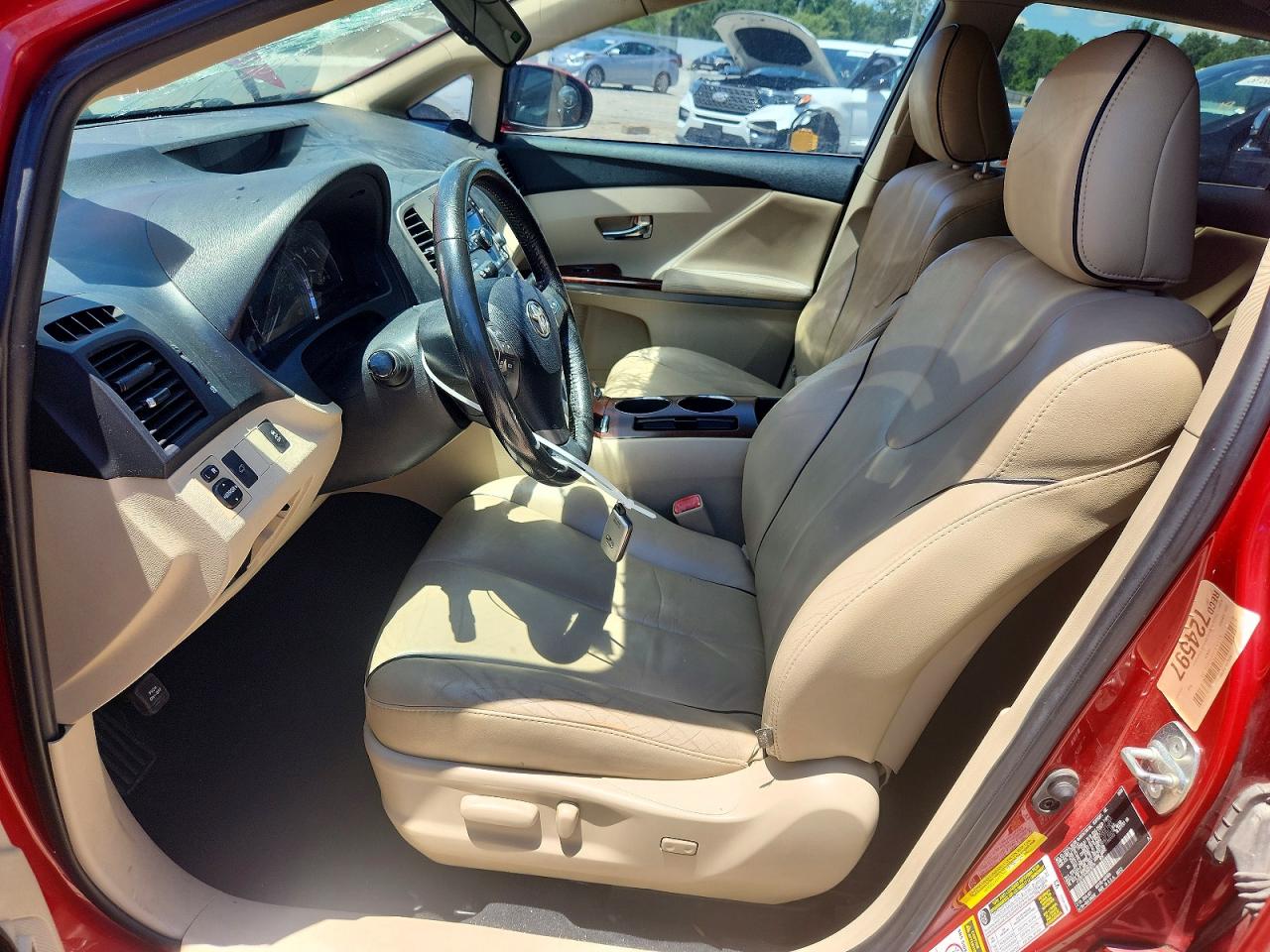 2009 Toyota Venza Fwd V6 Red vin: 4T3ZK11A49U016774