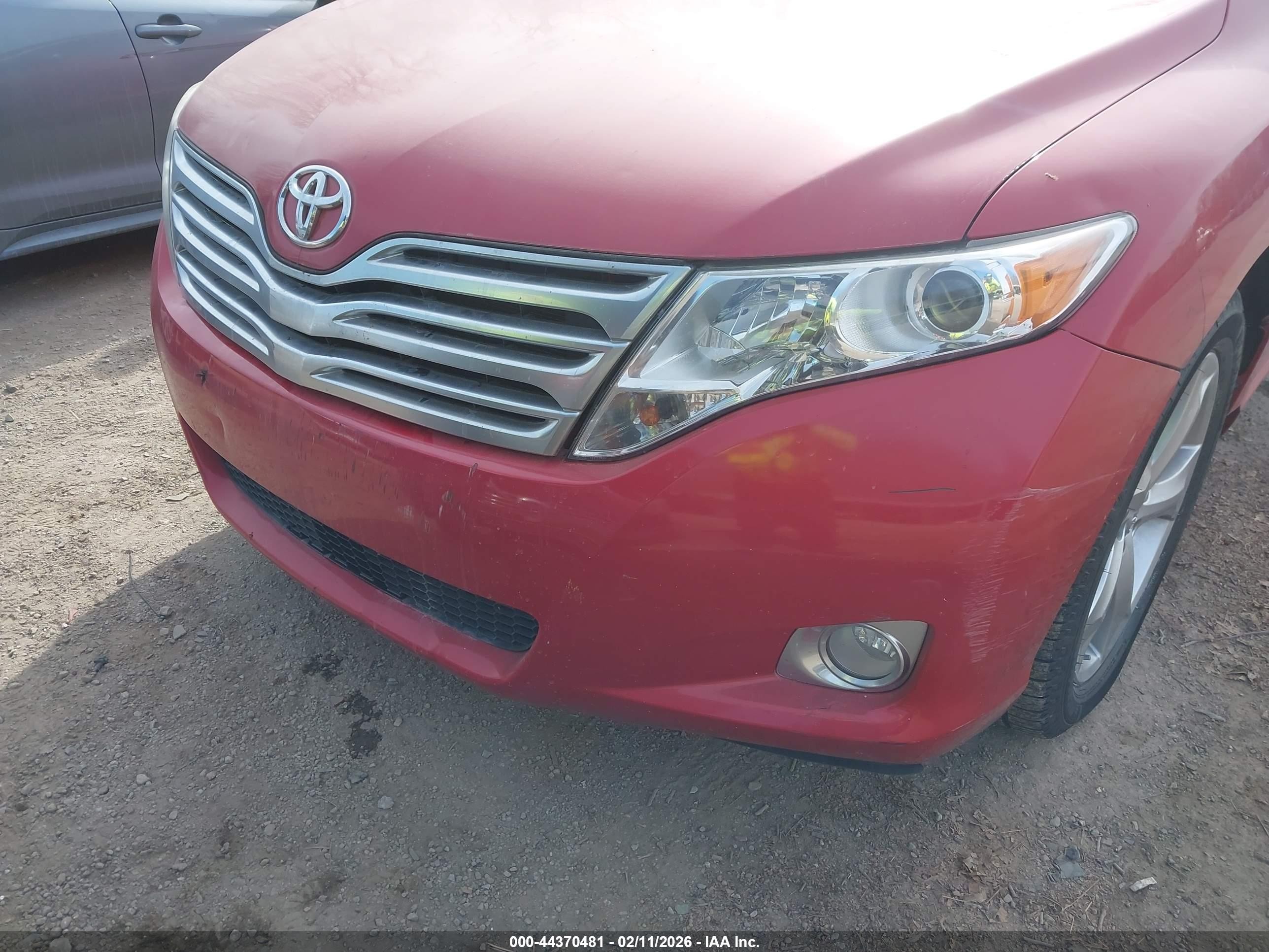 2009 Toyota Venza Base V6 Red vin: 4T3ZK11A59U007372