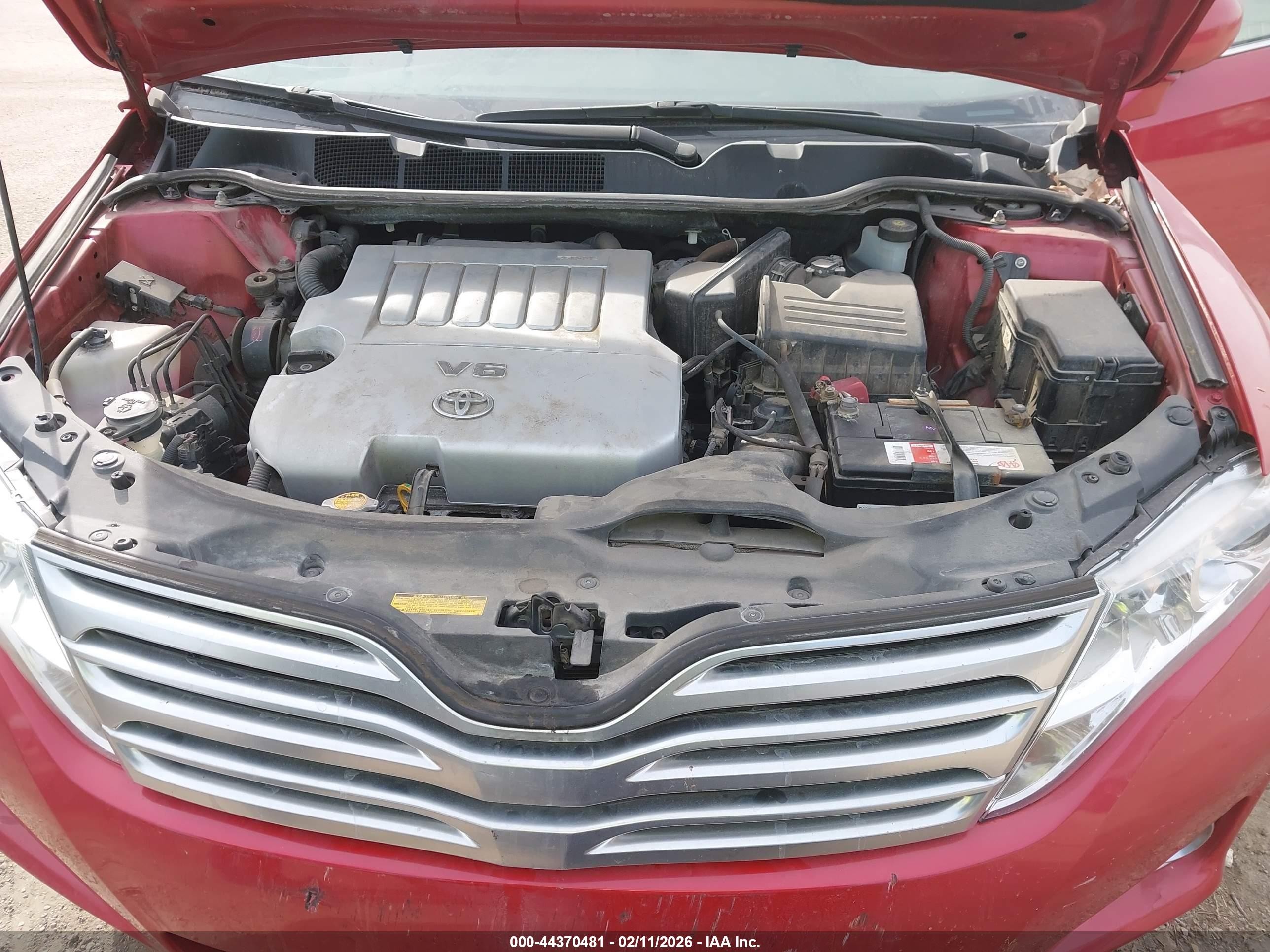 2009 Toyota Venza Base V6 Red vin: 4T3ZK11A59U007372