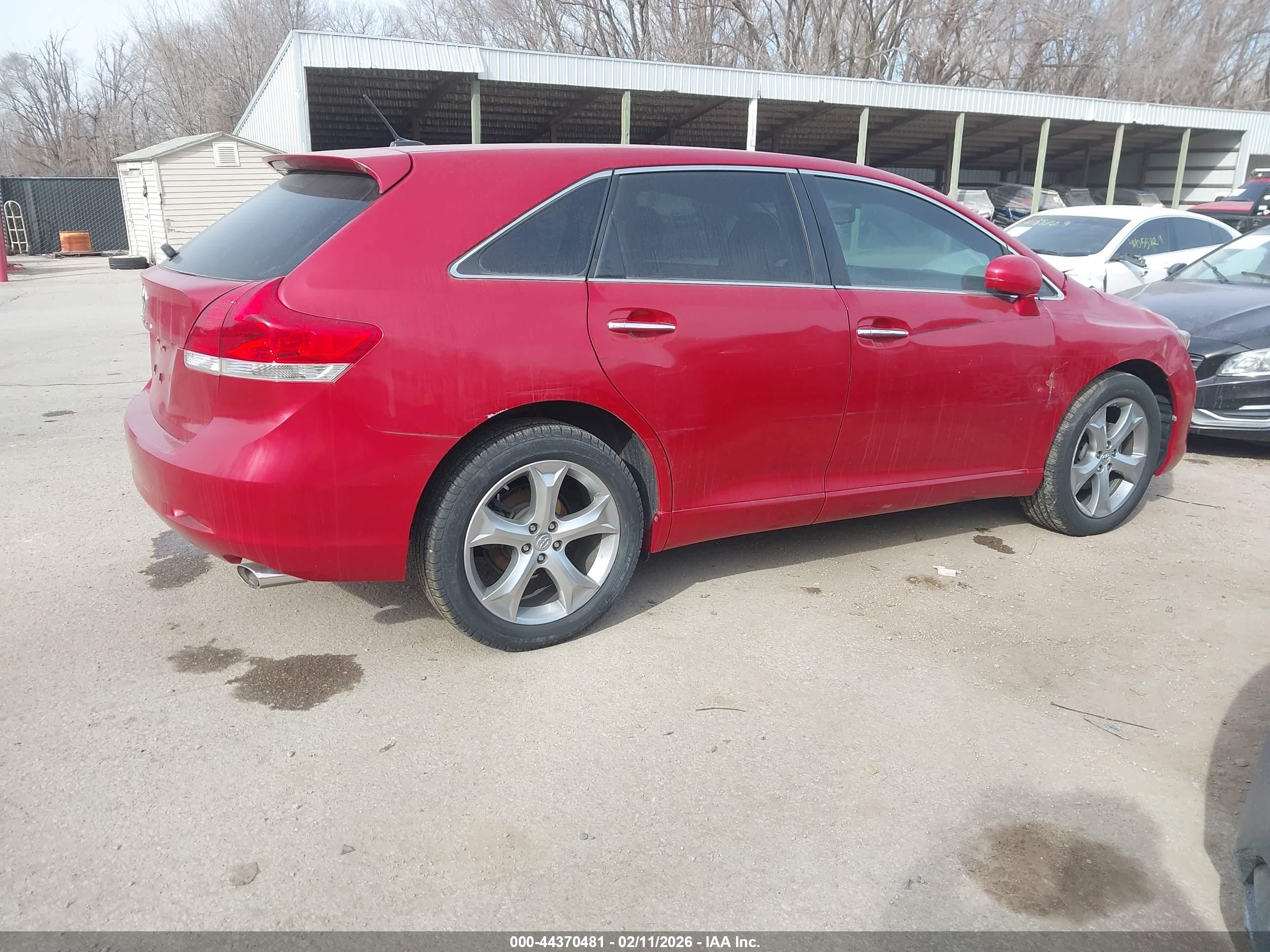 2009 Toyota Venza Base V6 Red vin: 4T3ZK11A59U007372