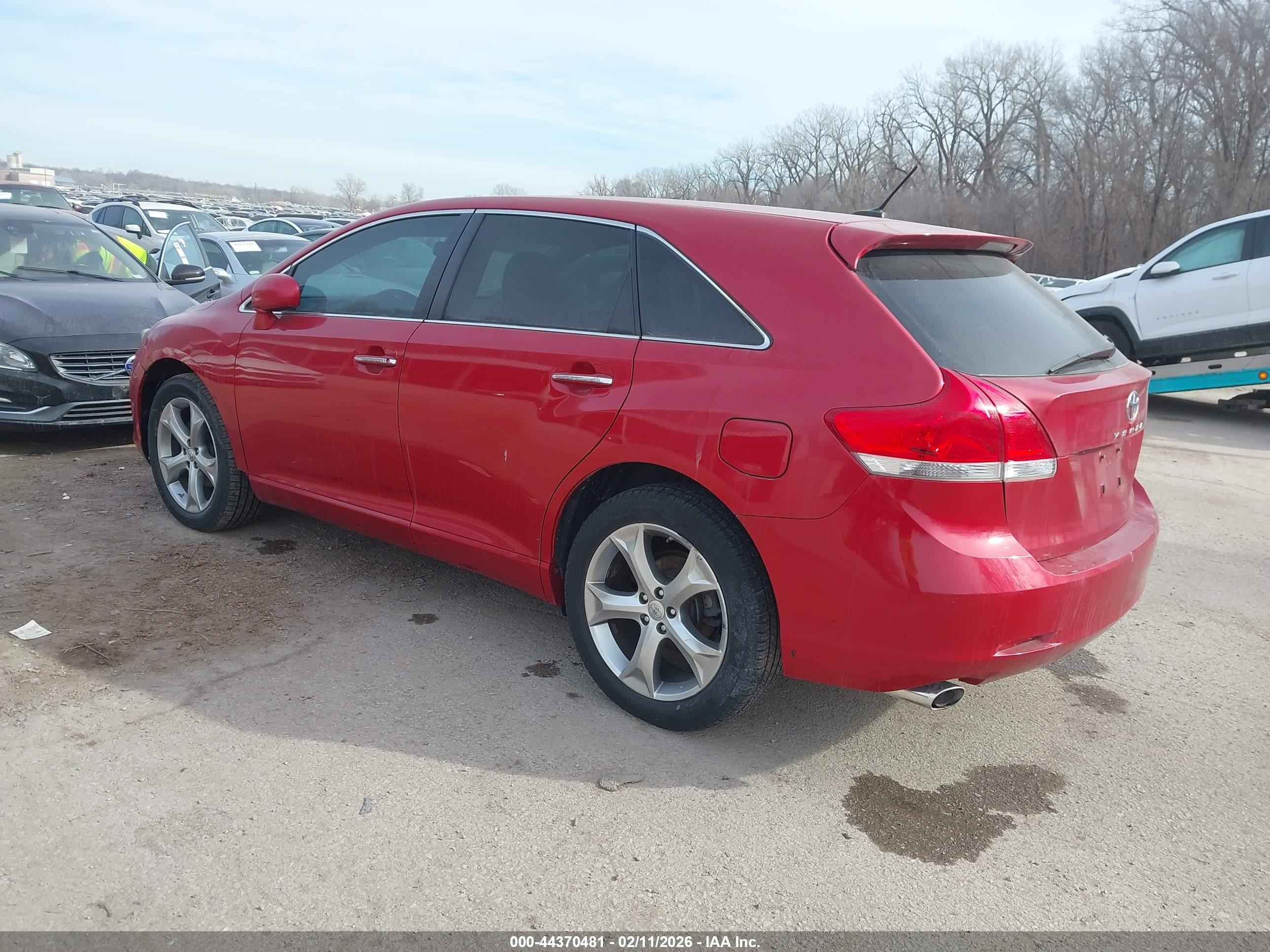 2009 Toyota Venza Base V6 Red vin: 4T3ZK11A59U007372