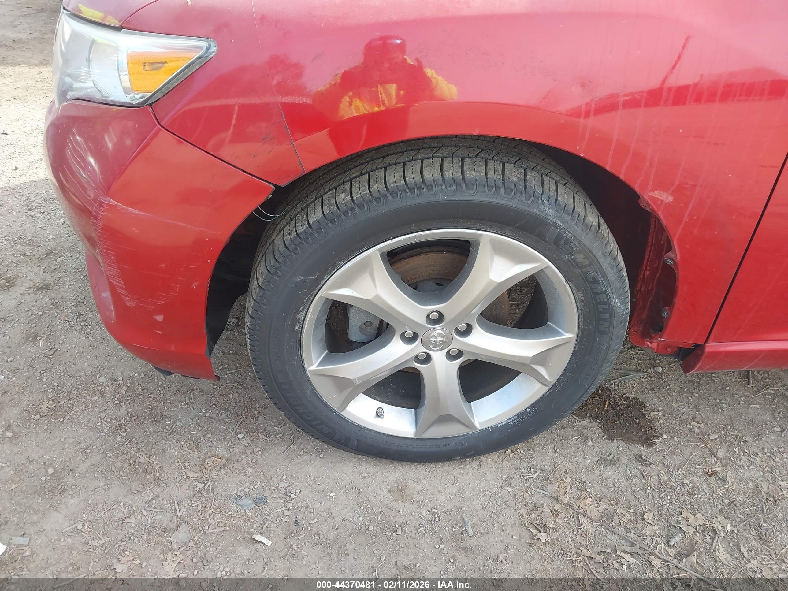 2009 Toyota Venza Base V6 Red vin: 4T3ZK11A59U007372