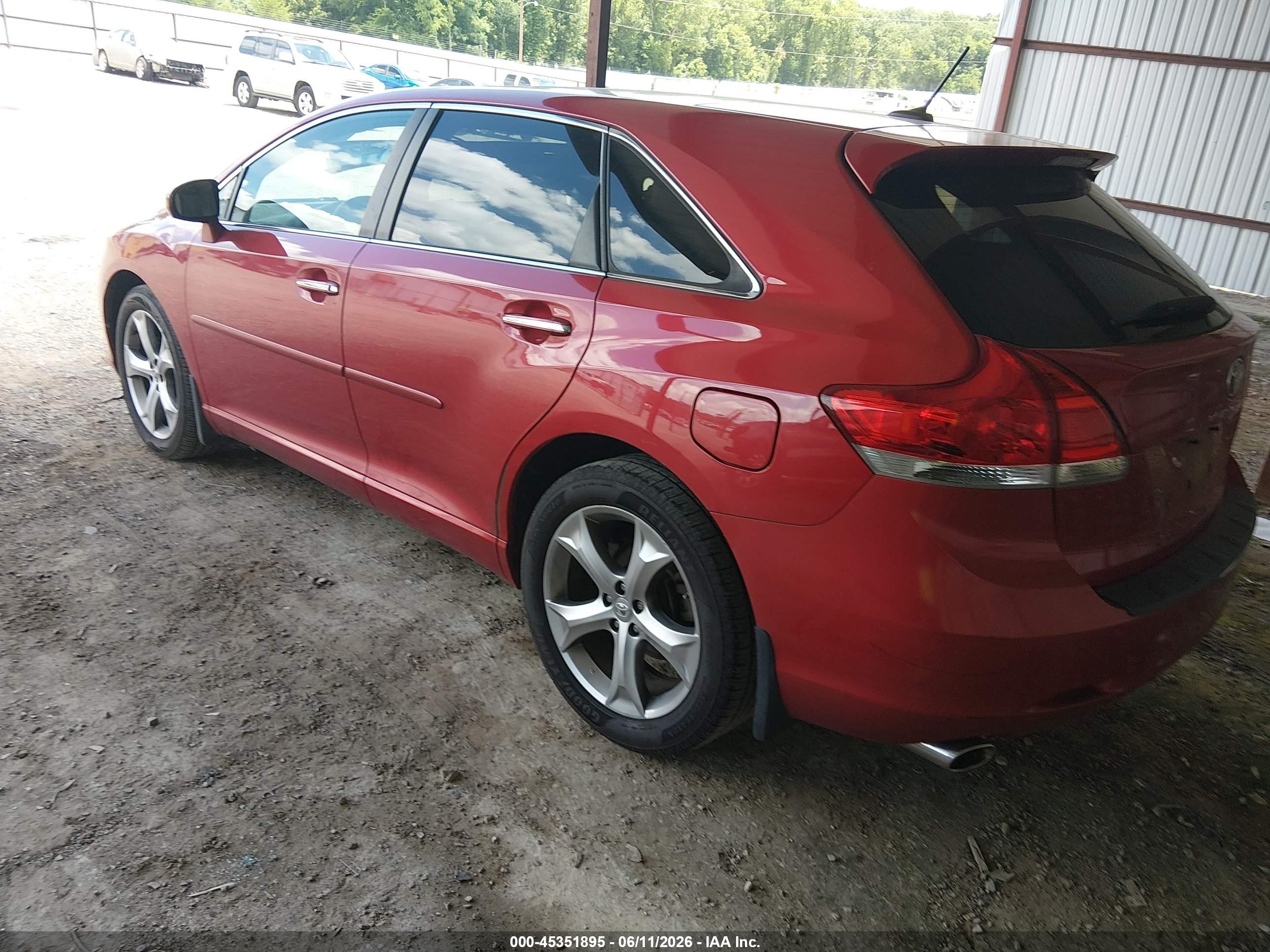 2009 Toyota Venza Base V6 Red vin: 4T3ZK11A59U014614