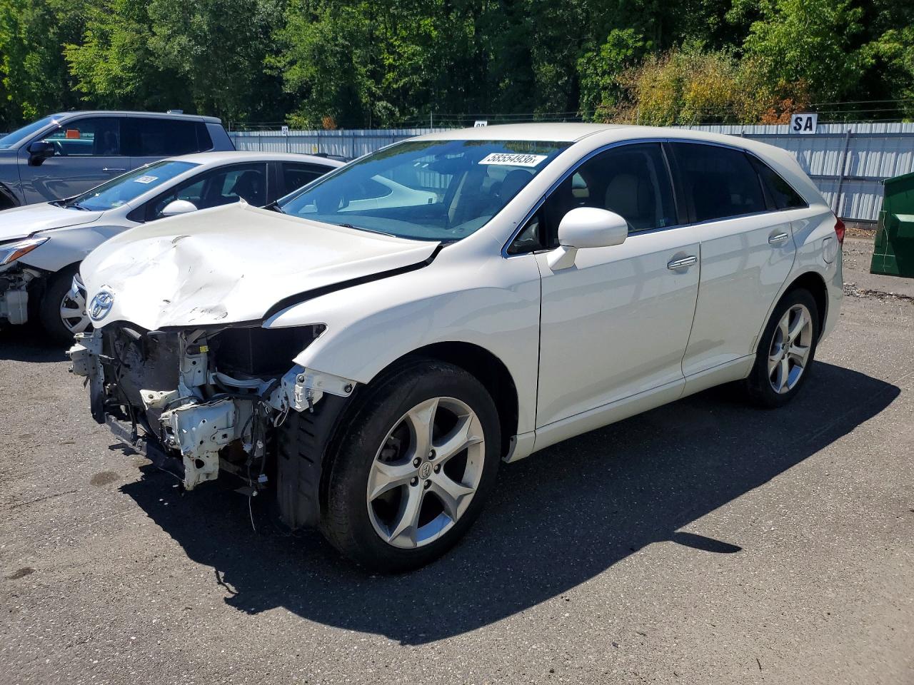 2009 Toyota Venza Fwd V6 White vin: 4T3ZK11A79U003744