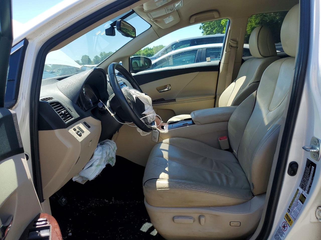 2009 Toyota Venza Fwd V6 White vin: 4T3ZK11A79U003744