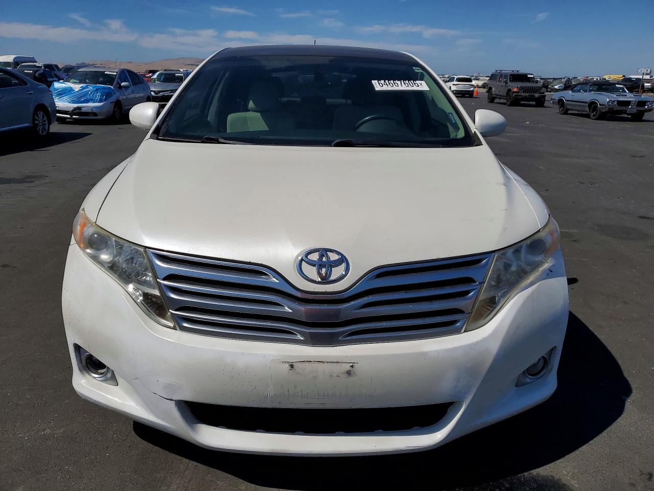 2009 Toyota Venza Fwd V6 White vin: 4T3ZK11A79U004232