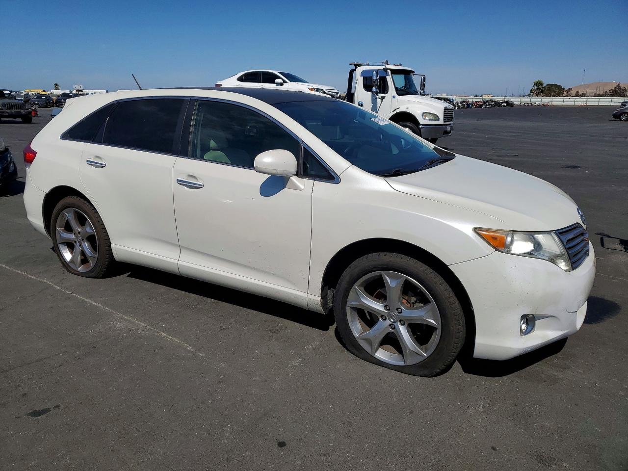 2009 Toyota Venza Fwd V6 White vin: 4T3ZK11A79U004232