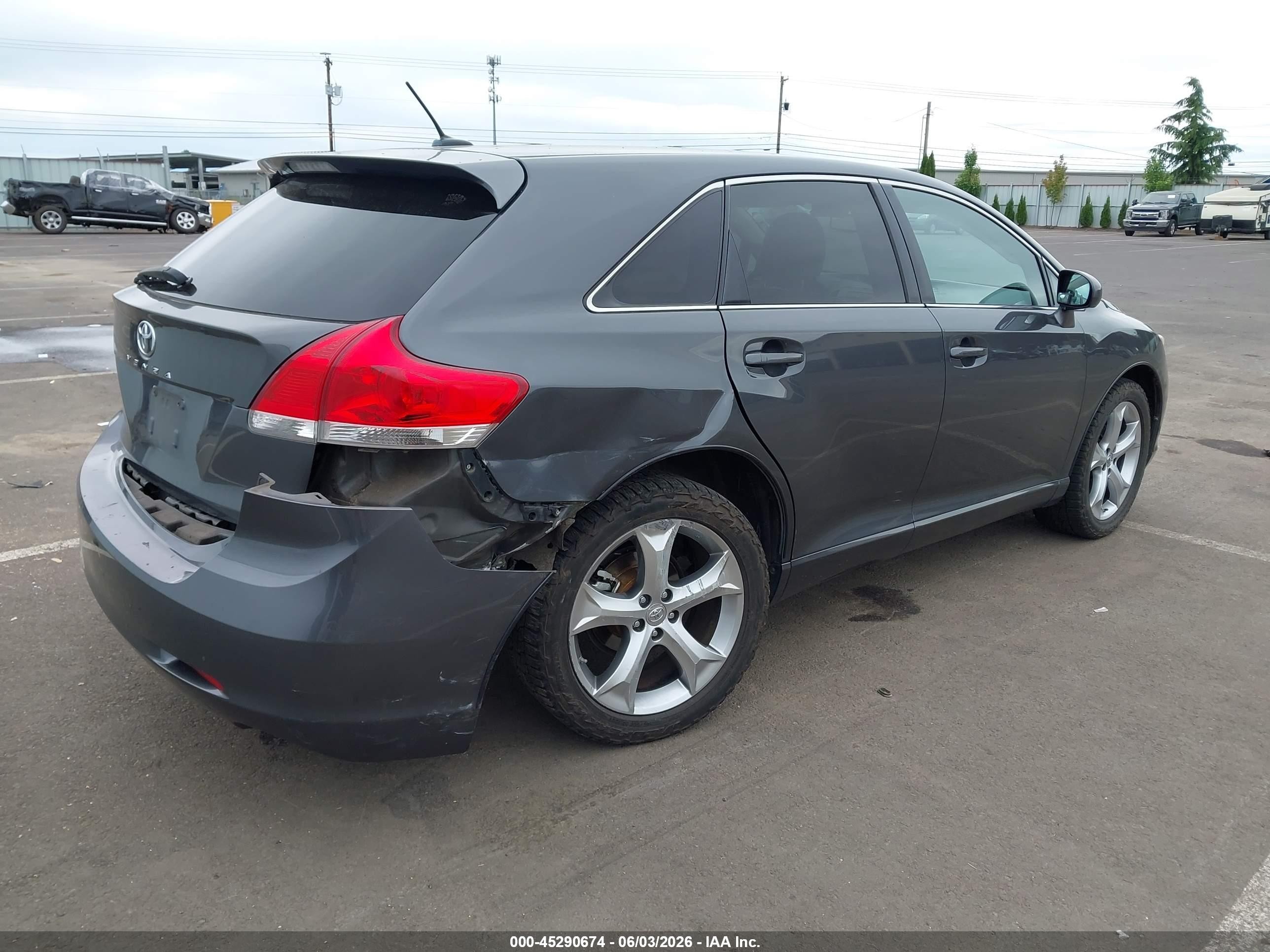 2009 Toyota Venza Base V6 Gray vin: 4T3ZK11A89U001601