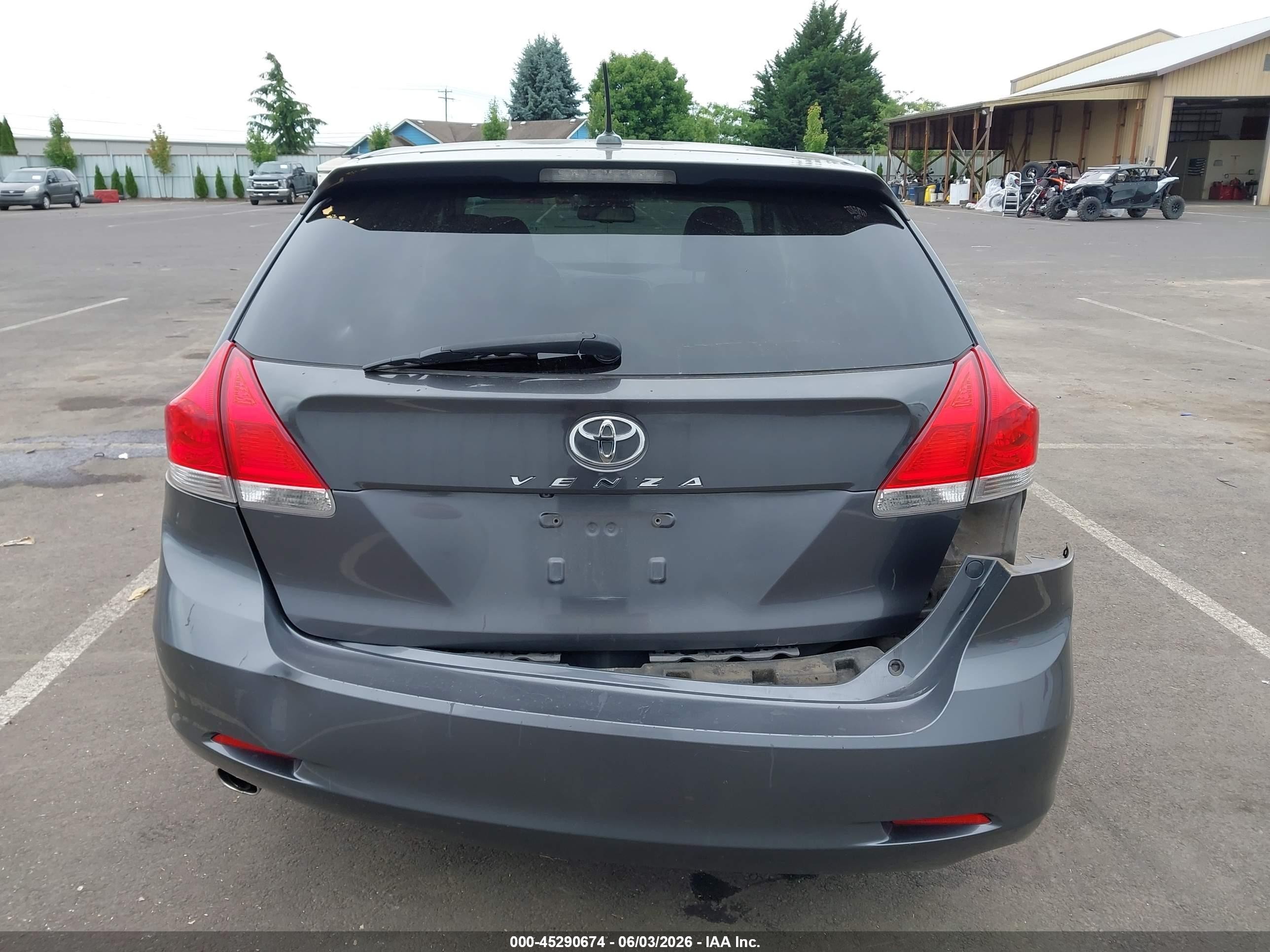 2009 Toyota Venza Base V6 Gray vin: 4T3ZK11A89U001601