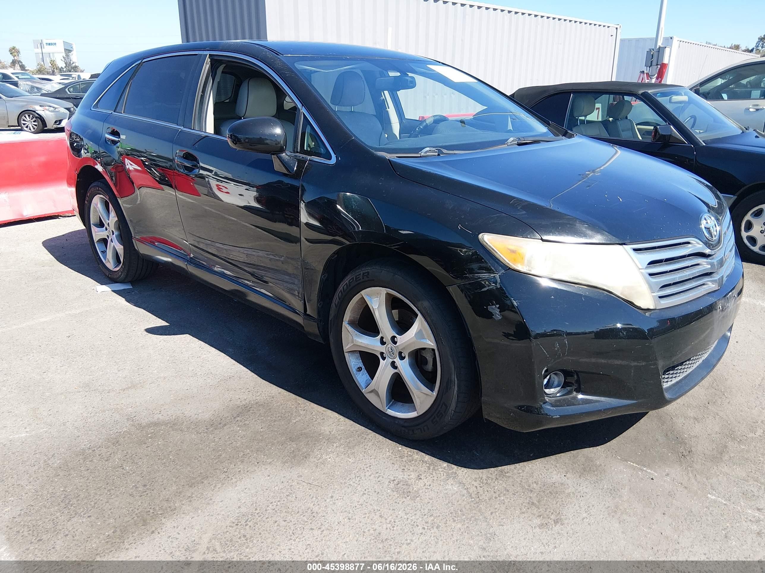 2009 Toyota Venza Base V6 Black vin: 4T3ZK11A89U002473