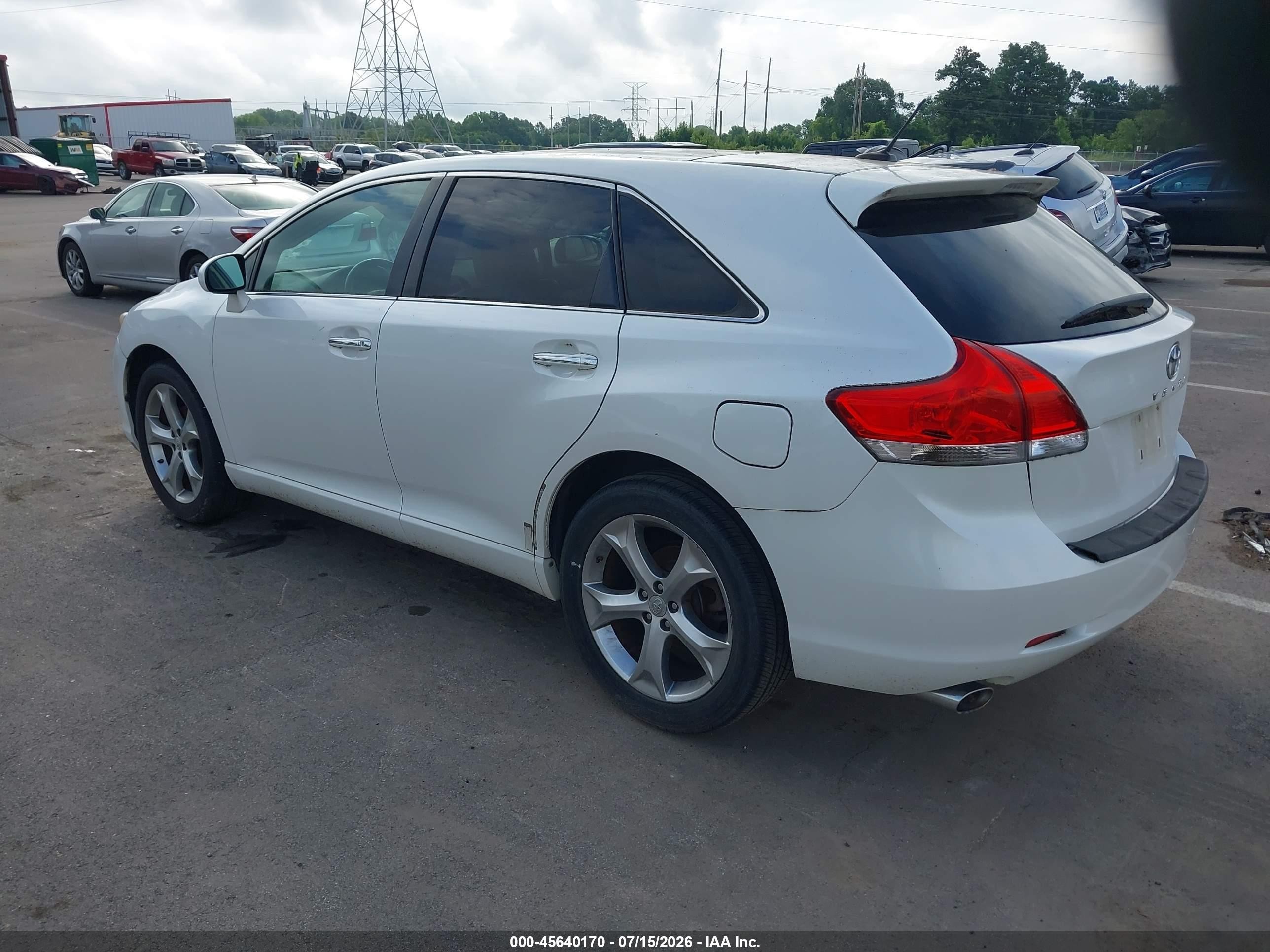 2009 Toyota Venza Base V6 White vin: 4T3ZK11A89U011268