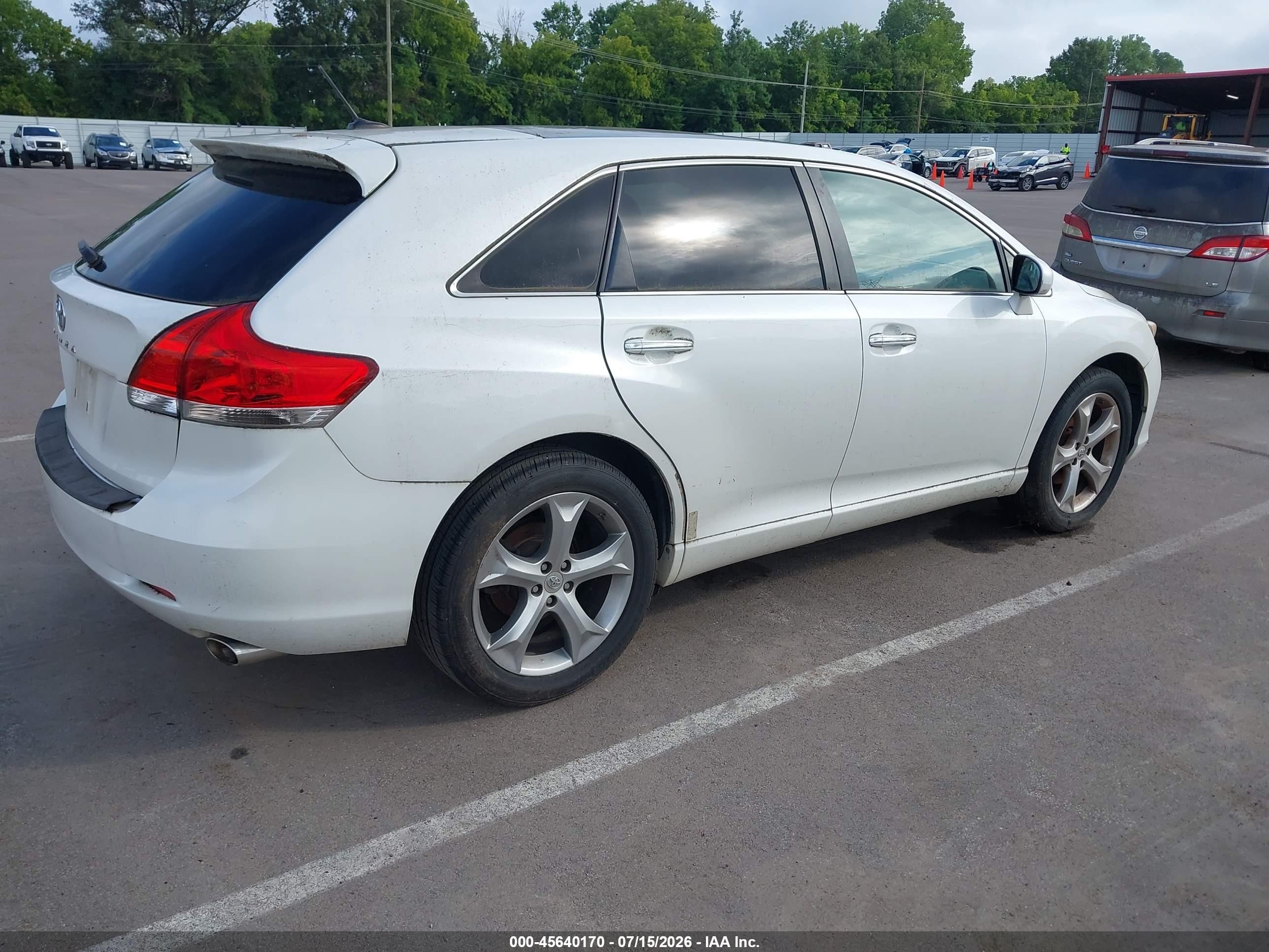 2009 Toyota Venza Base V6 White vin: 4T3ZK11A89U011268