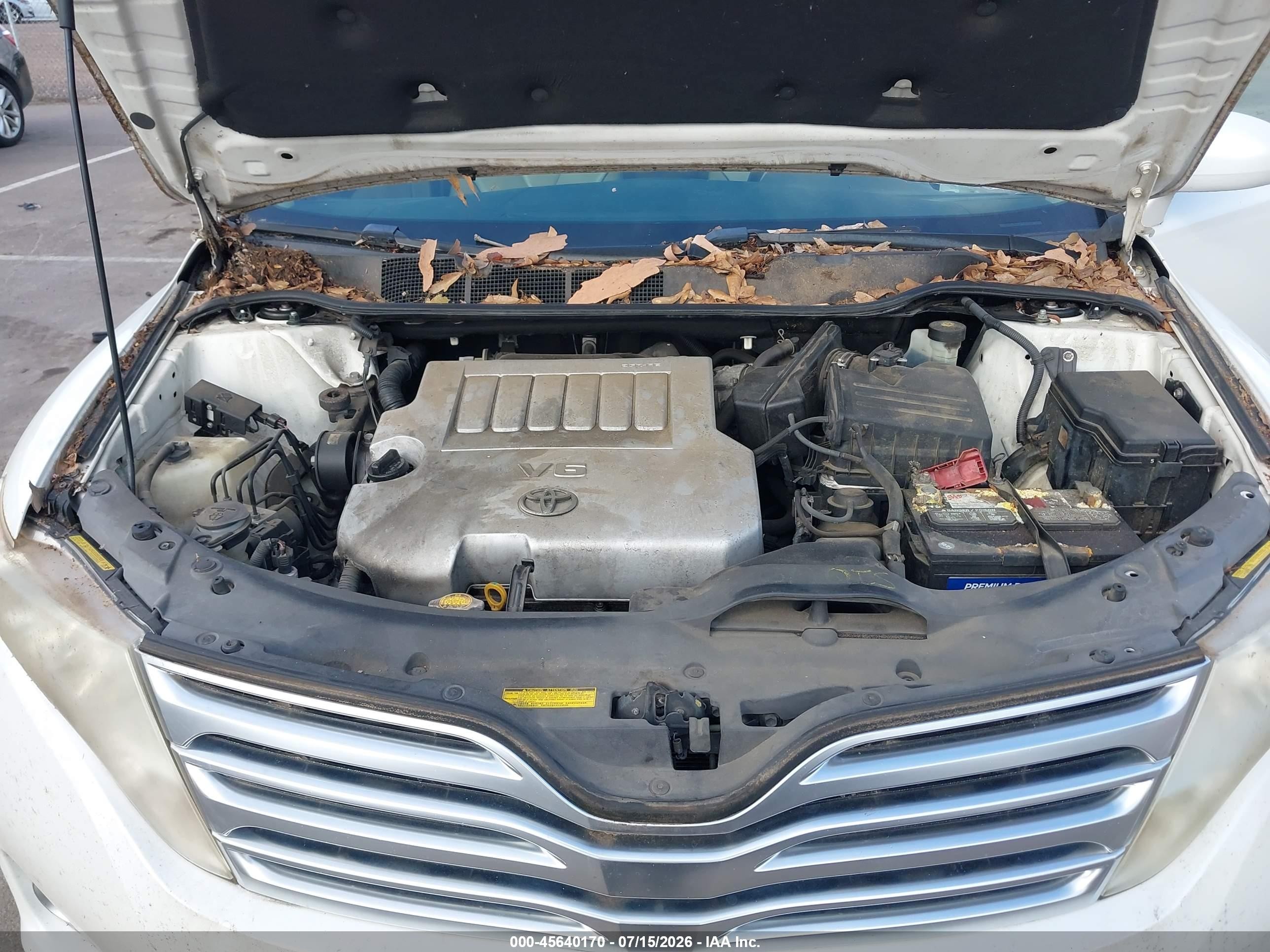 2009 Toyota Venza Base V6 White vin: 4T3ZK11A89U011268