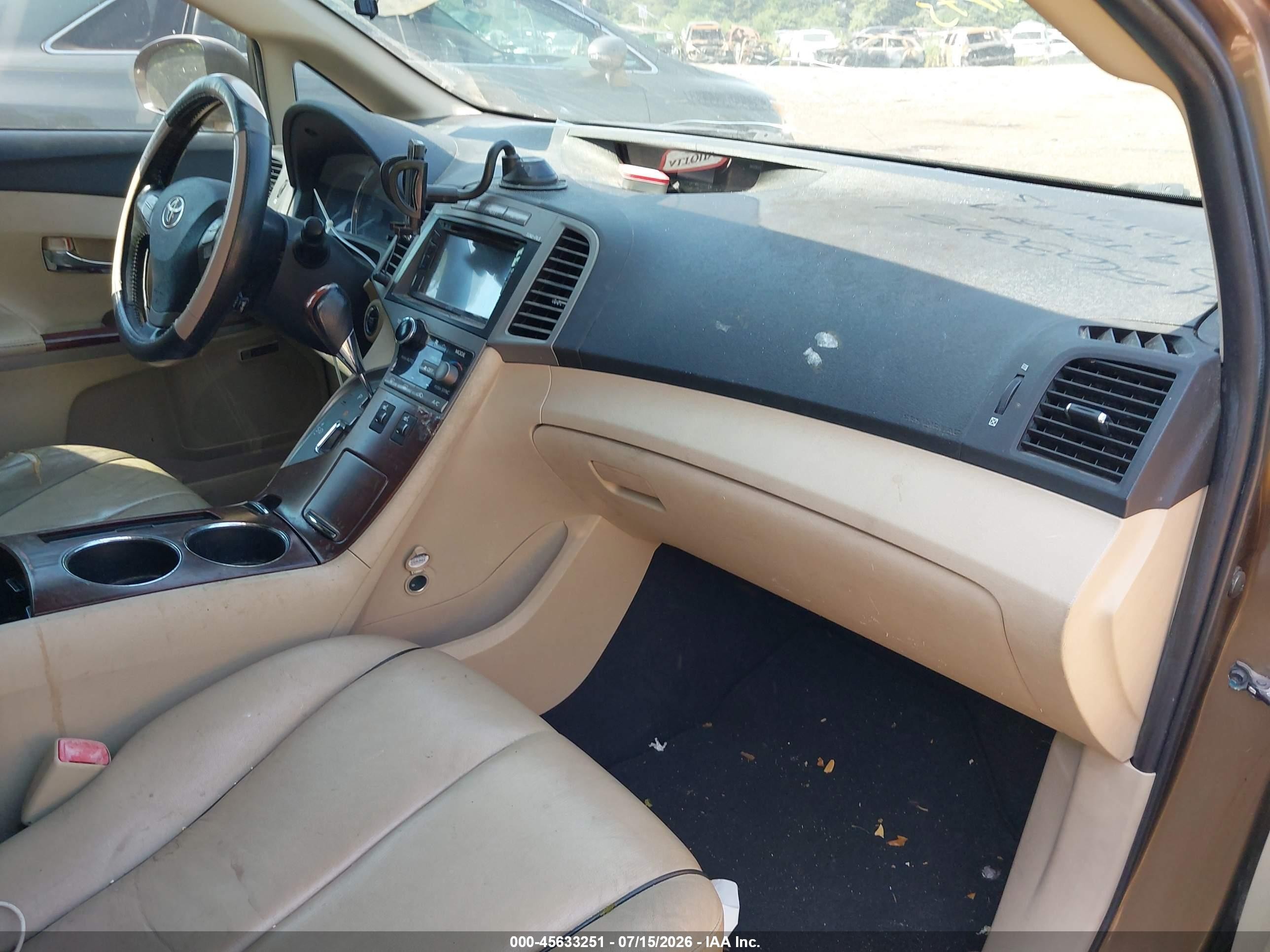 2009 Toyota Venza Base V6 Beige vin: 4T3ZK11A99U005267