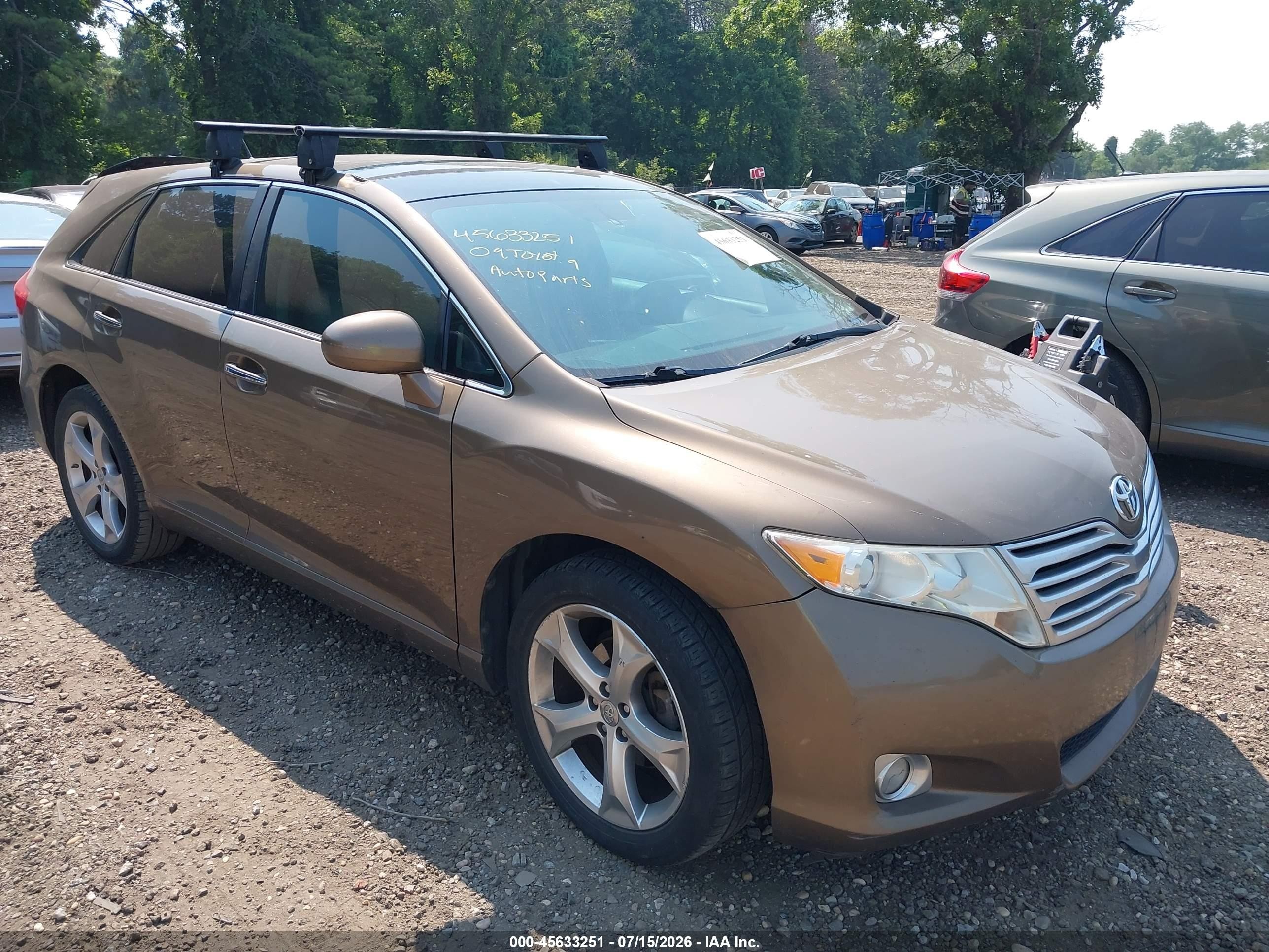 2009 Toyota Venza Base V6 Beige vin: 4T3ZK11A99U005267