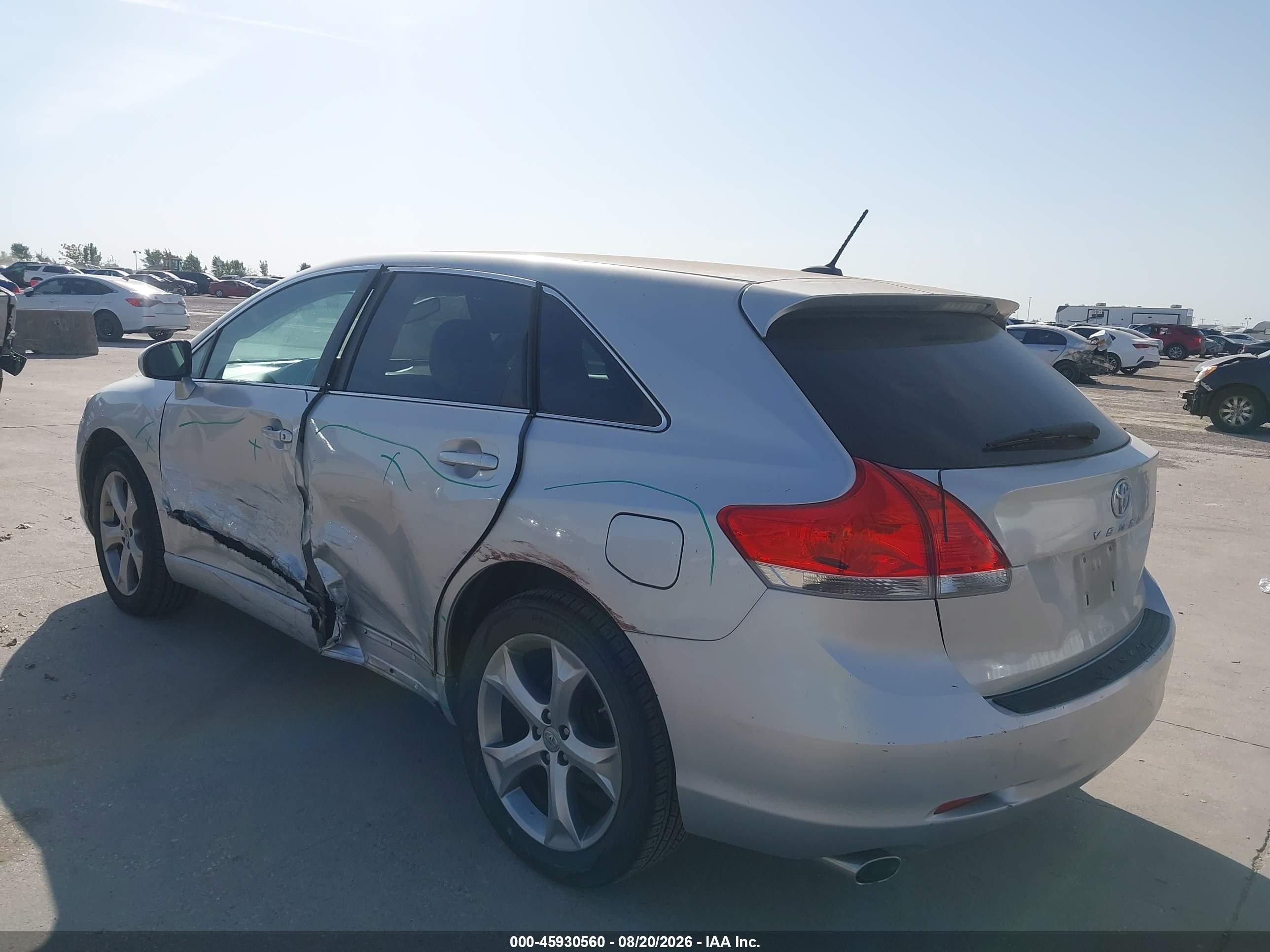 2009 Toyota Venza Base V6 Silver vin: 4T3ZK11A99U014129