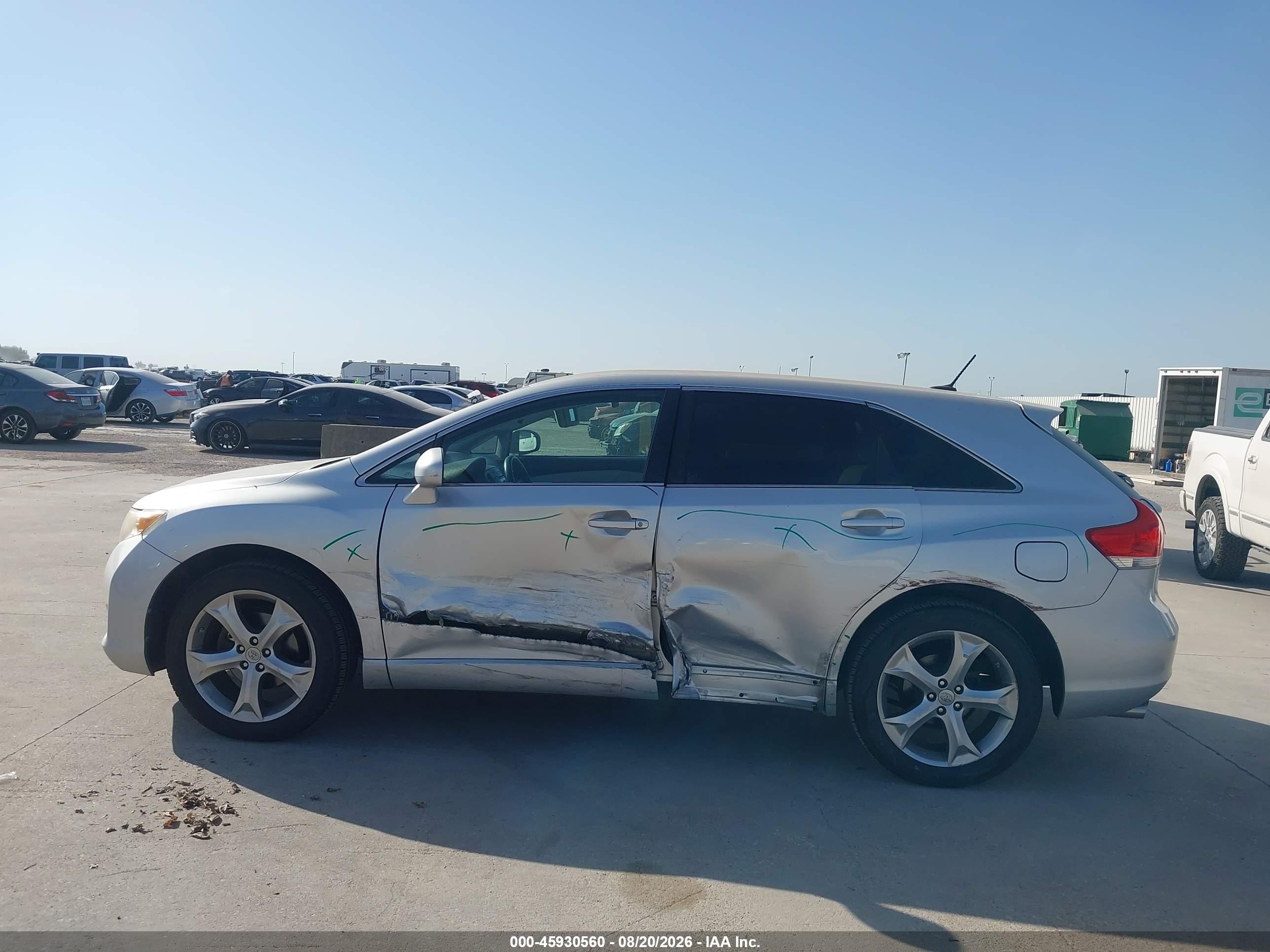 2009 Toyota Venza Base V6 Silver vin: 4T3ZK11A99U014129
