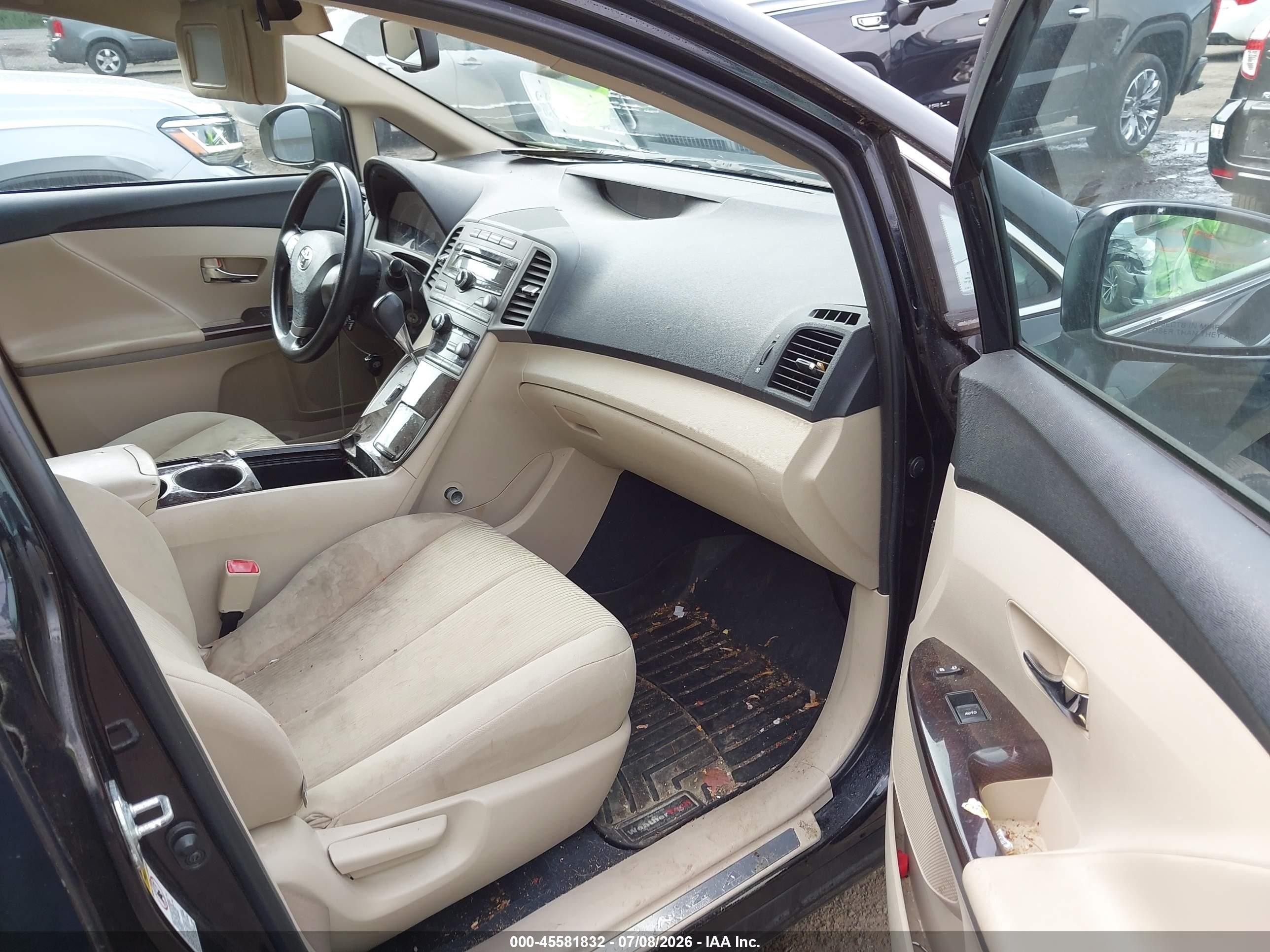 2009 Toyota Venza Base V6 Black vin: 4T3ZK11AX9U007481