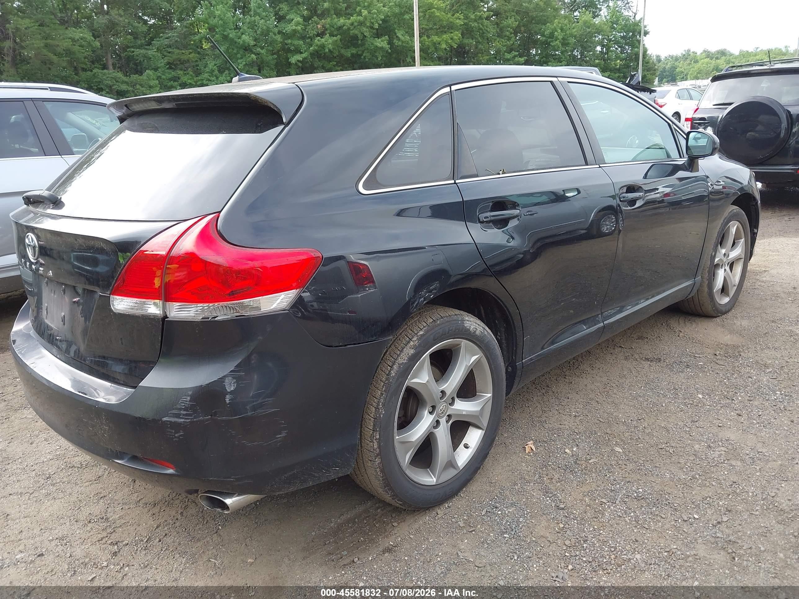 2009 Toyota Venza Base V6 Black vin: 4T3ZK11AX9U007481