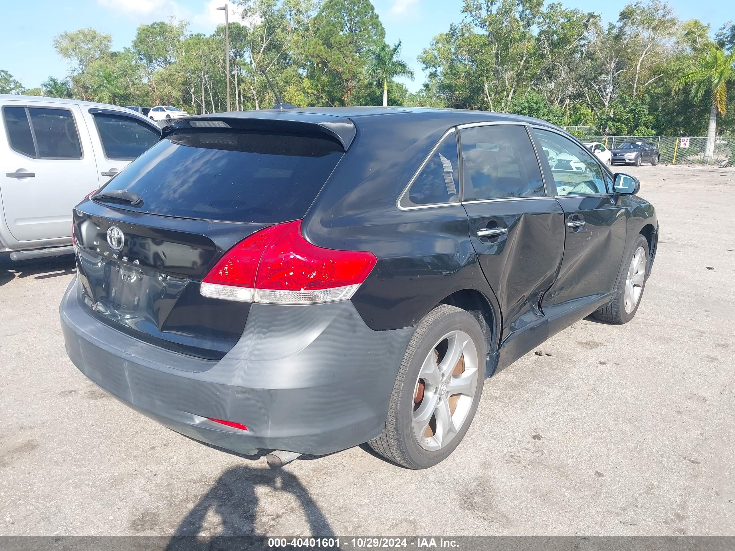 2009 Toyota Venza Base V6 Black vin: 4T3ZK11AX9U007884