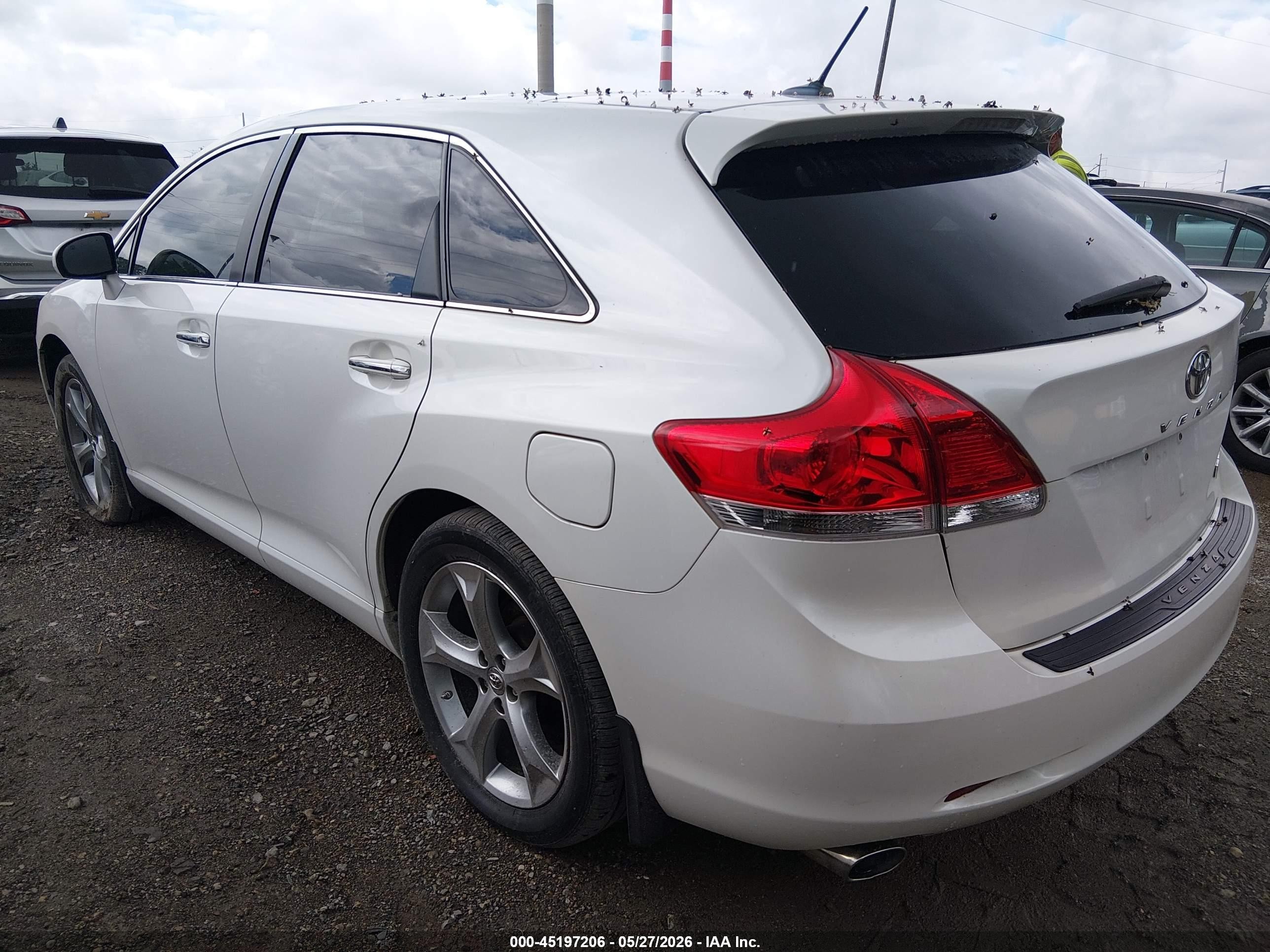 2009 Toyota Venza Base V6 White vin: 4T3ZK11AX9U016746