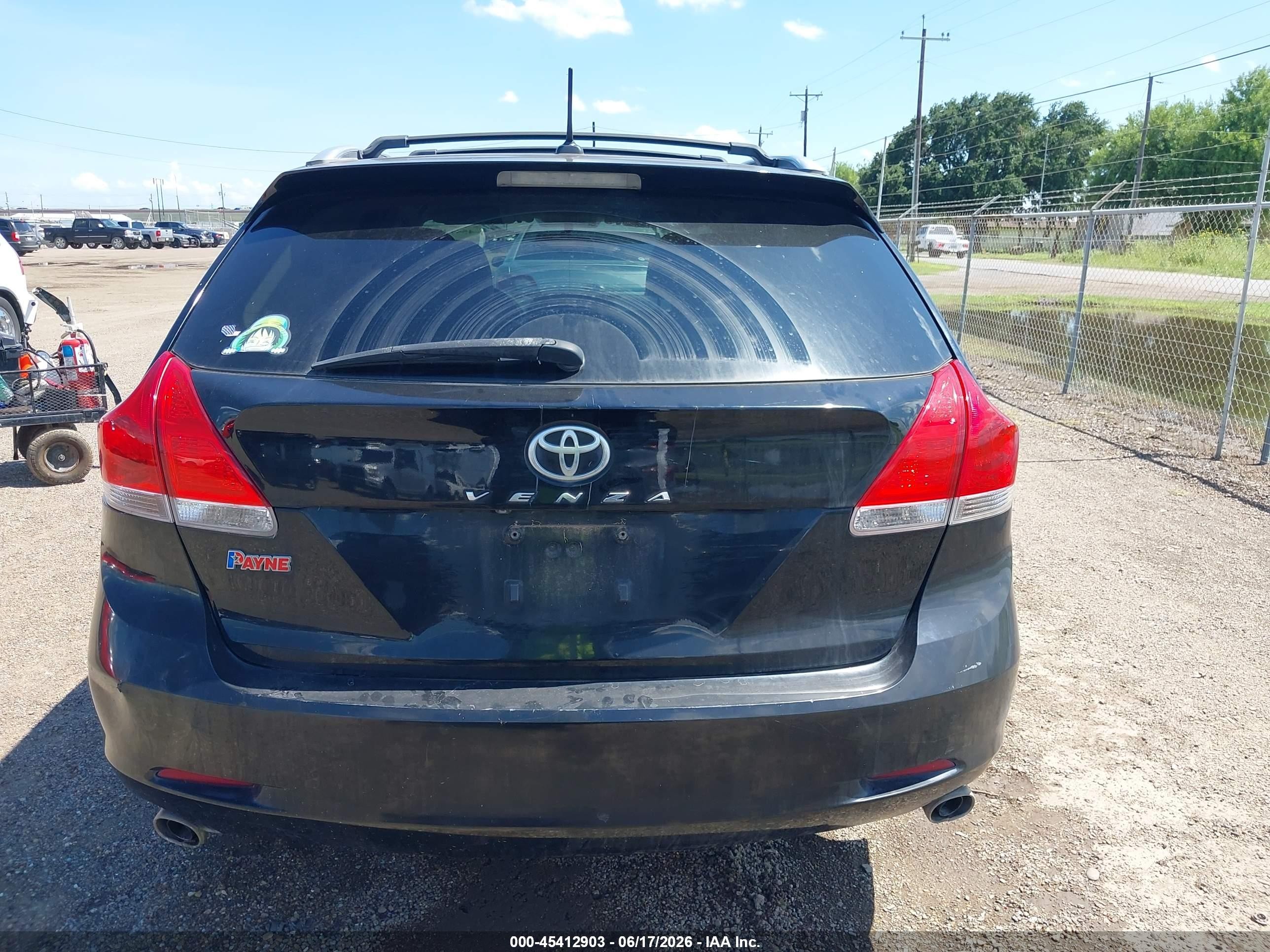 2011 Toyota Venza Base V6 Black vin: 4T3ZK3BB0BU041468