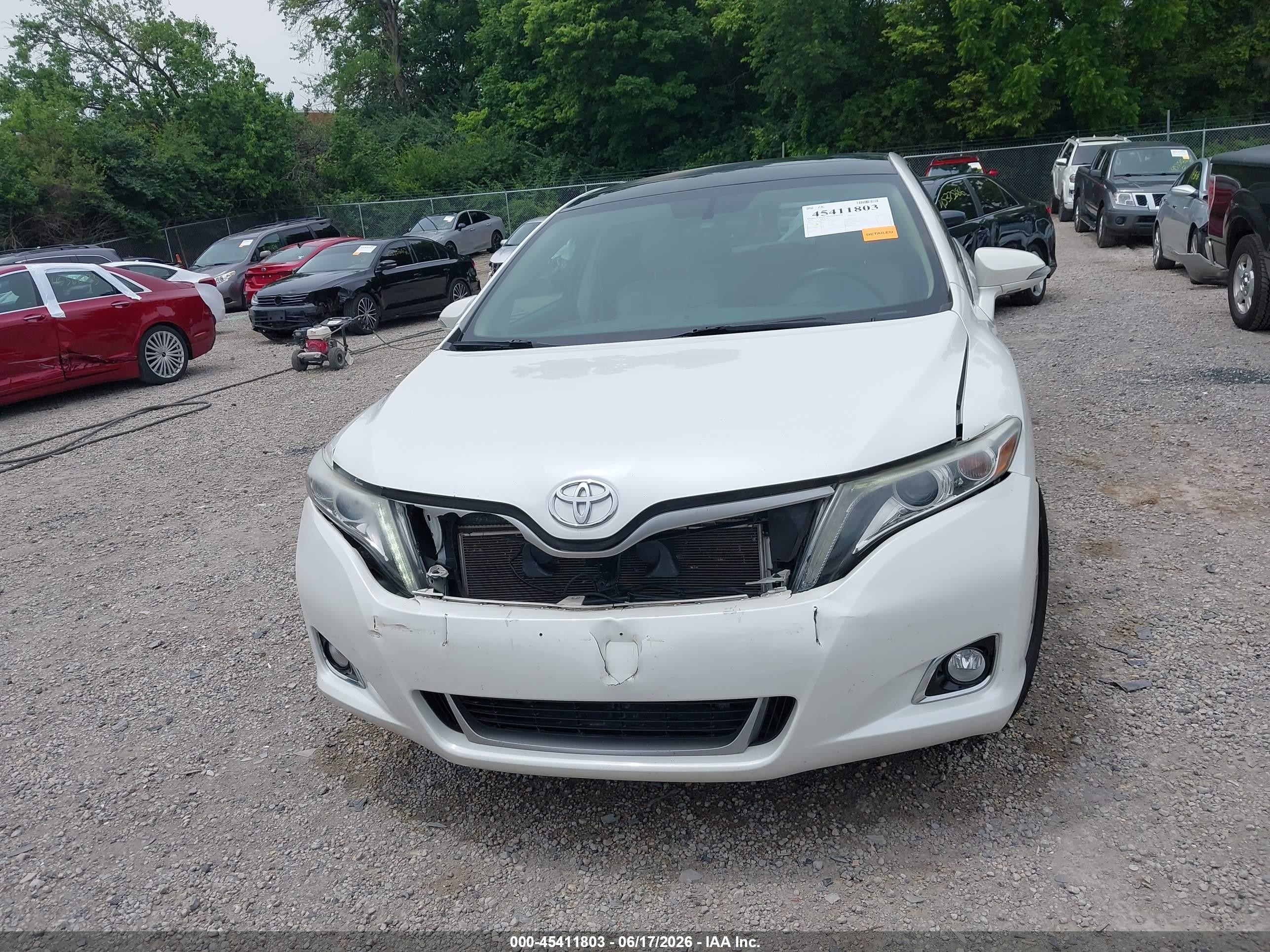 2013 Toyota Venza Limited V6 White vin: 4T3ZK3BB0DU054417