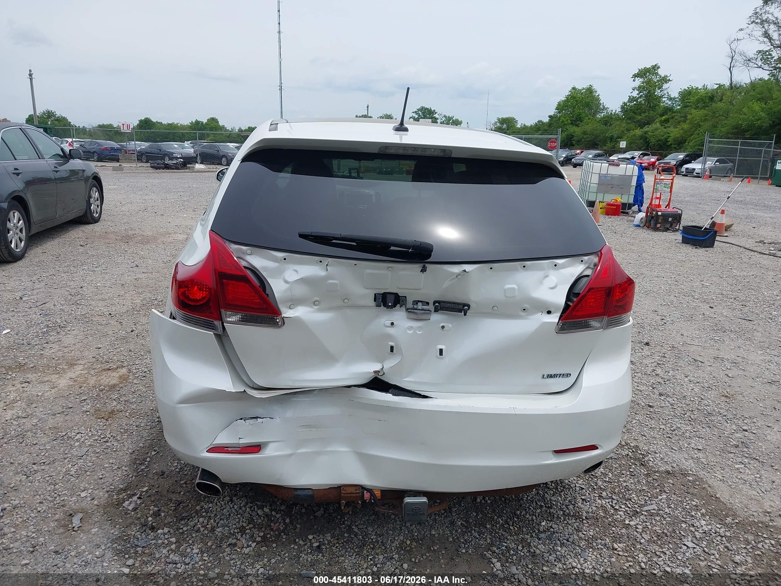 2013 Toyota Venza Limited V6 White vin: 4T3ZK3BB0DU054417