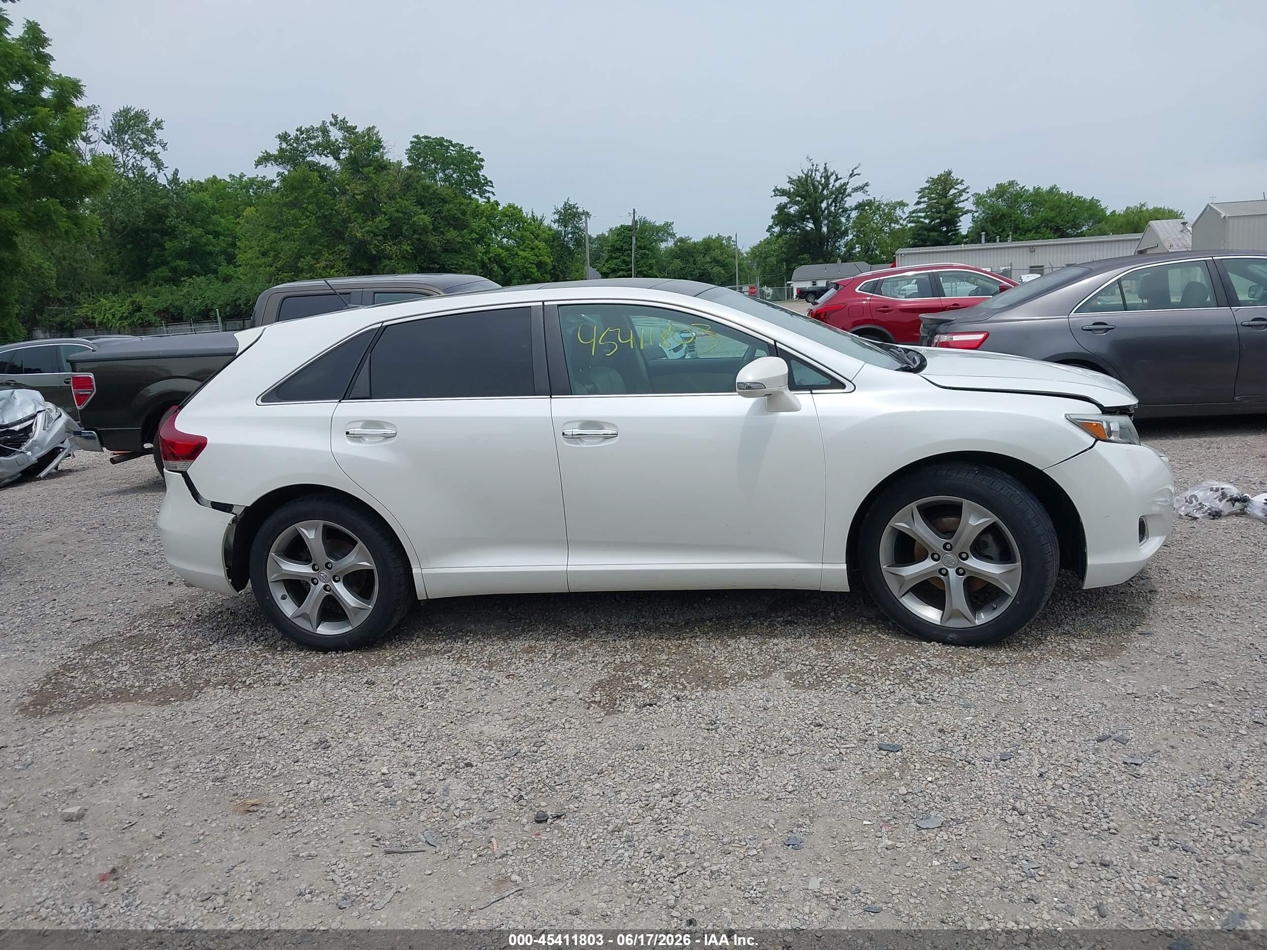 2013 Toyota Venza Limited V6 White vin: 4T3ZK3BB0DU054417