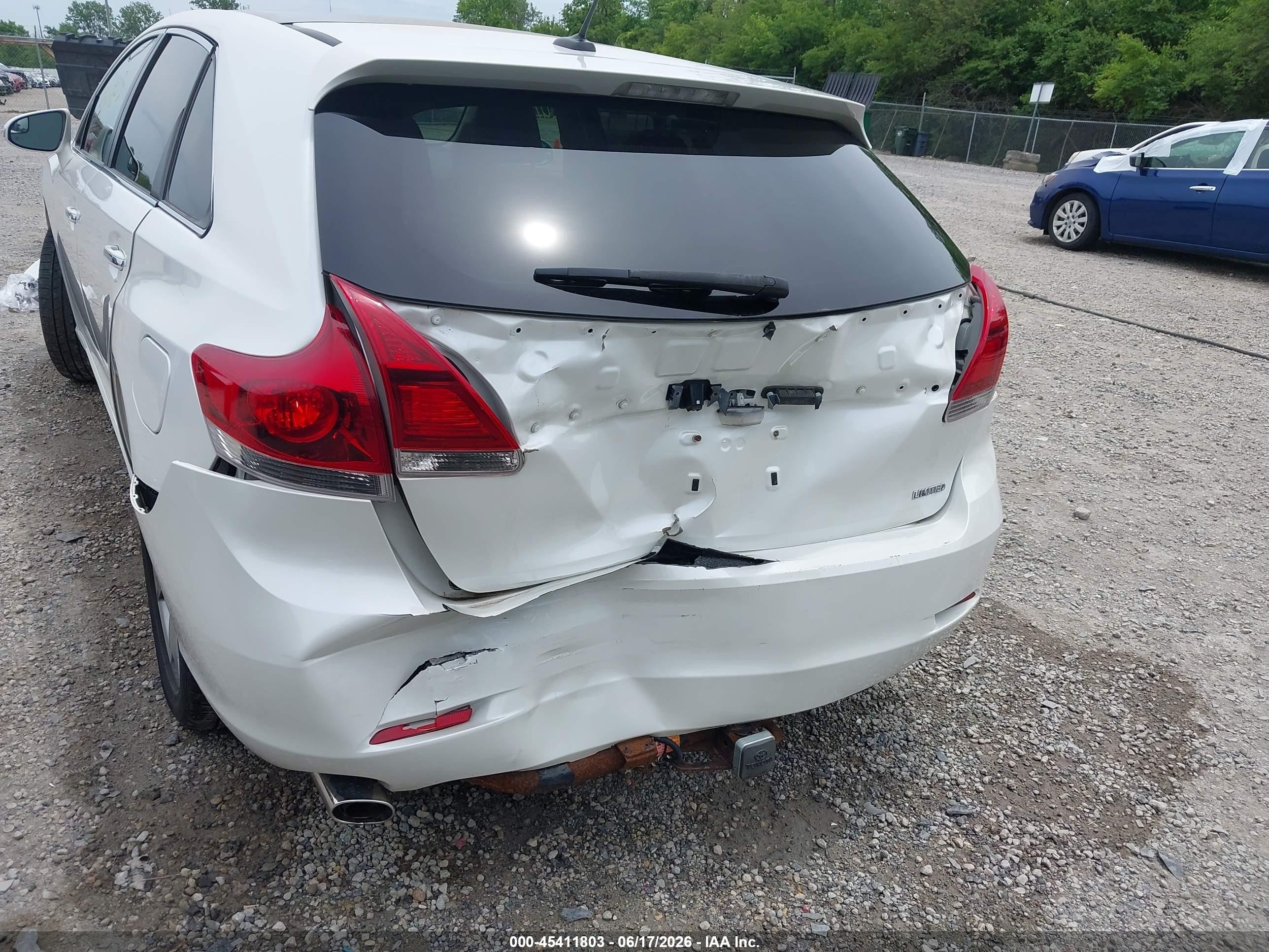 2013 Toyota Venza Limited V6 White vin: 4T3ZK3BB0DU054417