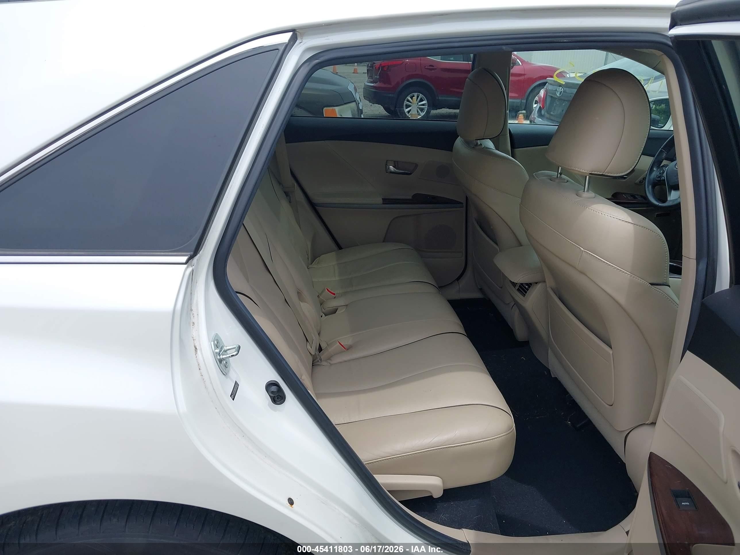 2013 Toyota Venza Limited V6 White vin: 4T3ZK3BB0DU054417