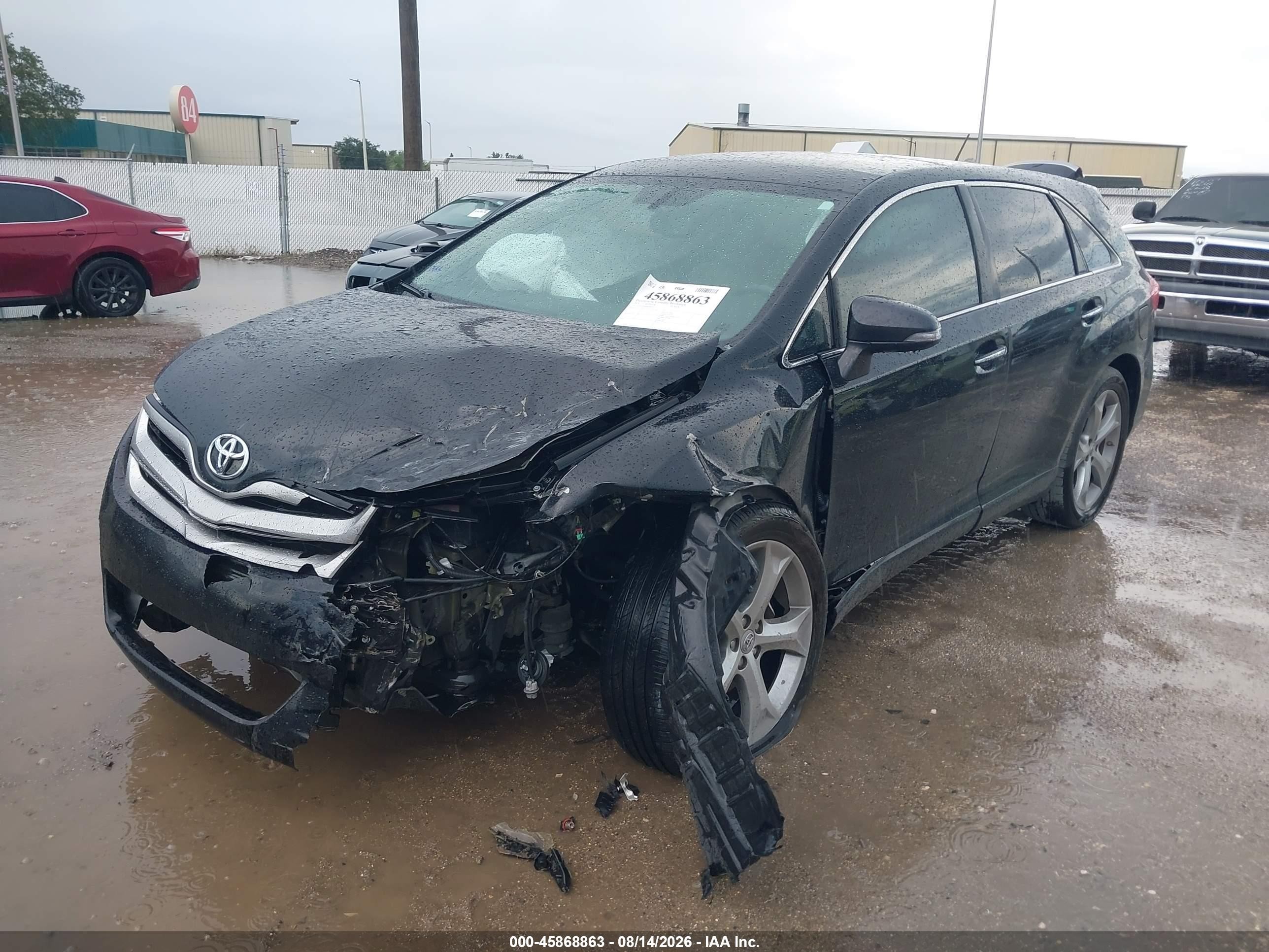 2013 Toyota Venza Xle V6 Black vin: 4T3ZK3BB0DU058399