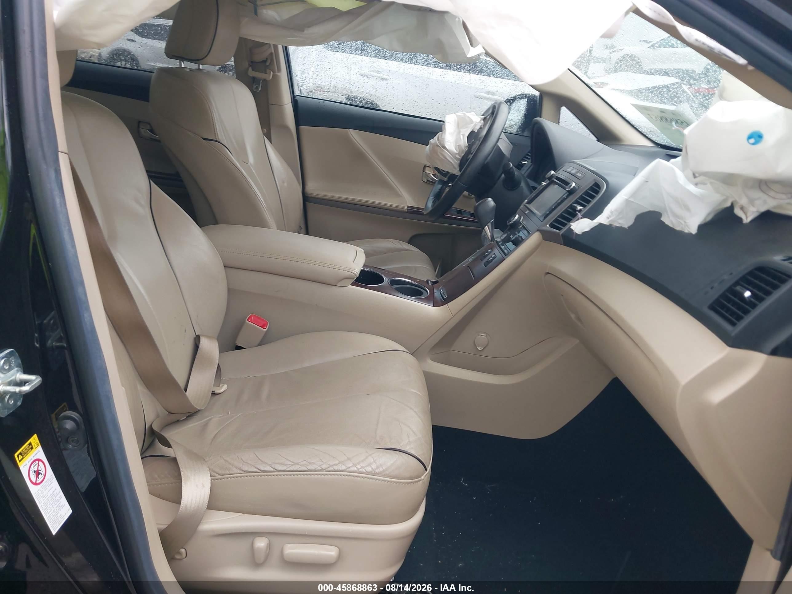 2013 Toyota Venza Xle V6 Black vin: 4T3ZK3BB0DU058399