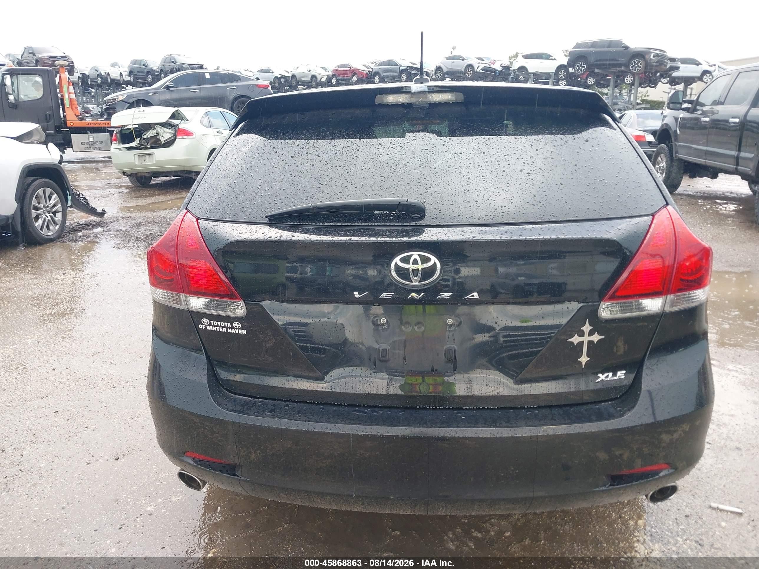 2013 Toyota Venza Xle V6 Black vin: 4T3ZK3BB0DU058399