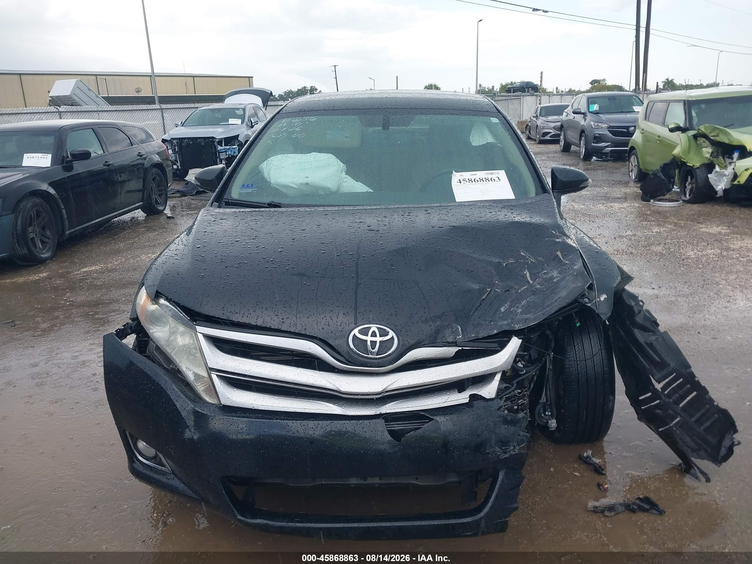 2013 Toyota Venza Xle V6 Black vin: 4T3ZK3BB0DU058399