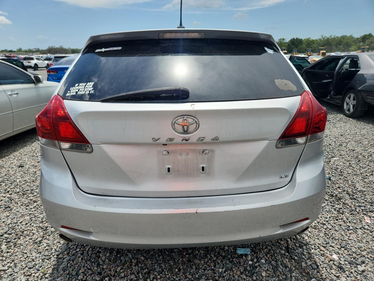 2013 Toyota Venza Le Silver vin: 4T3ZK3BB0DU058418