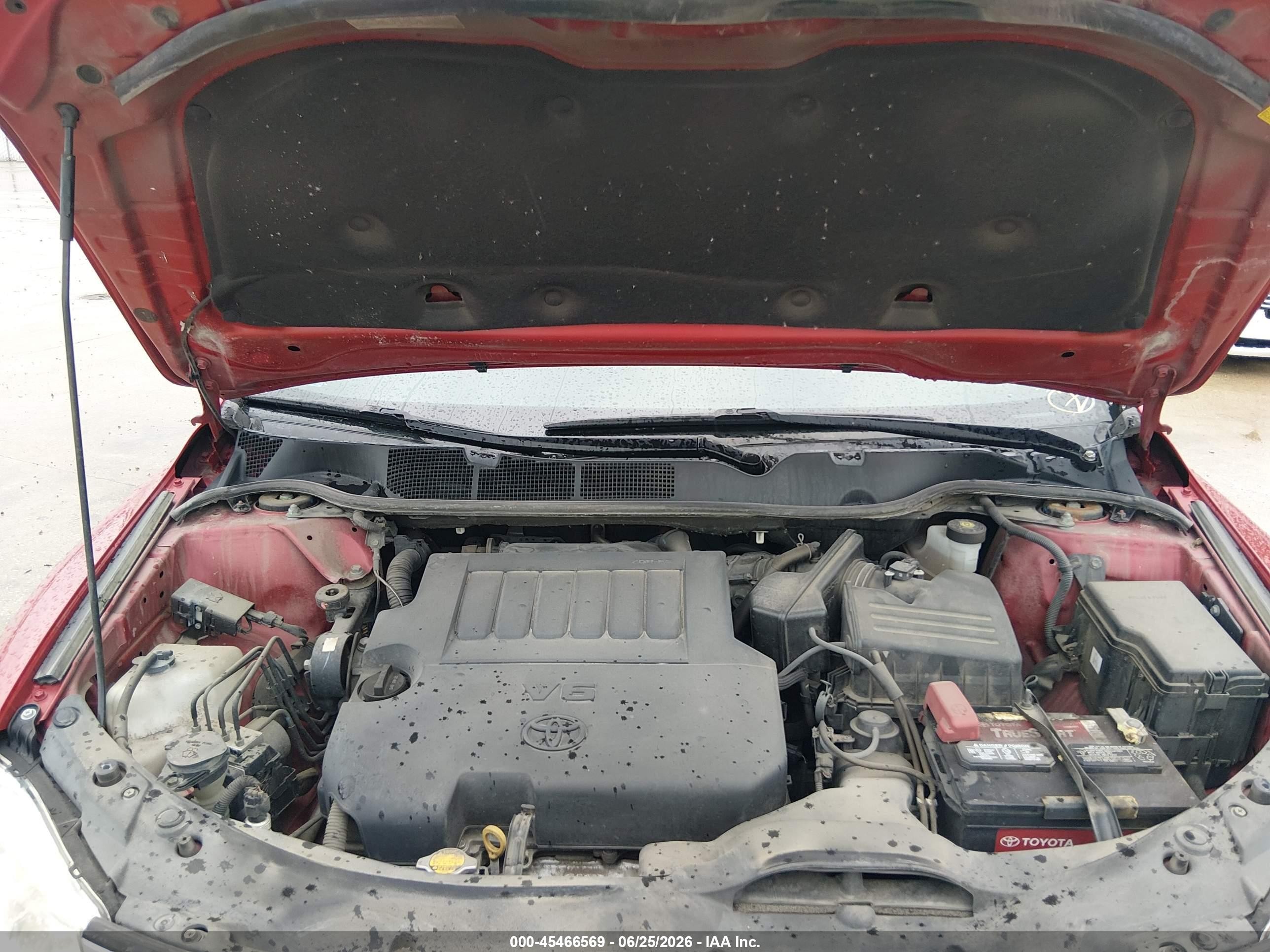 2013 Toyota Venza Xle V6 Red vin: 4T3ZK3BB0DU062940