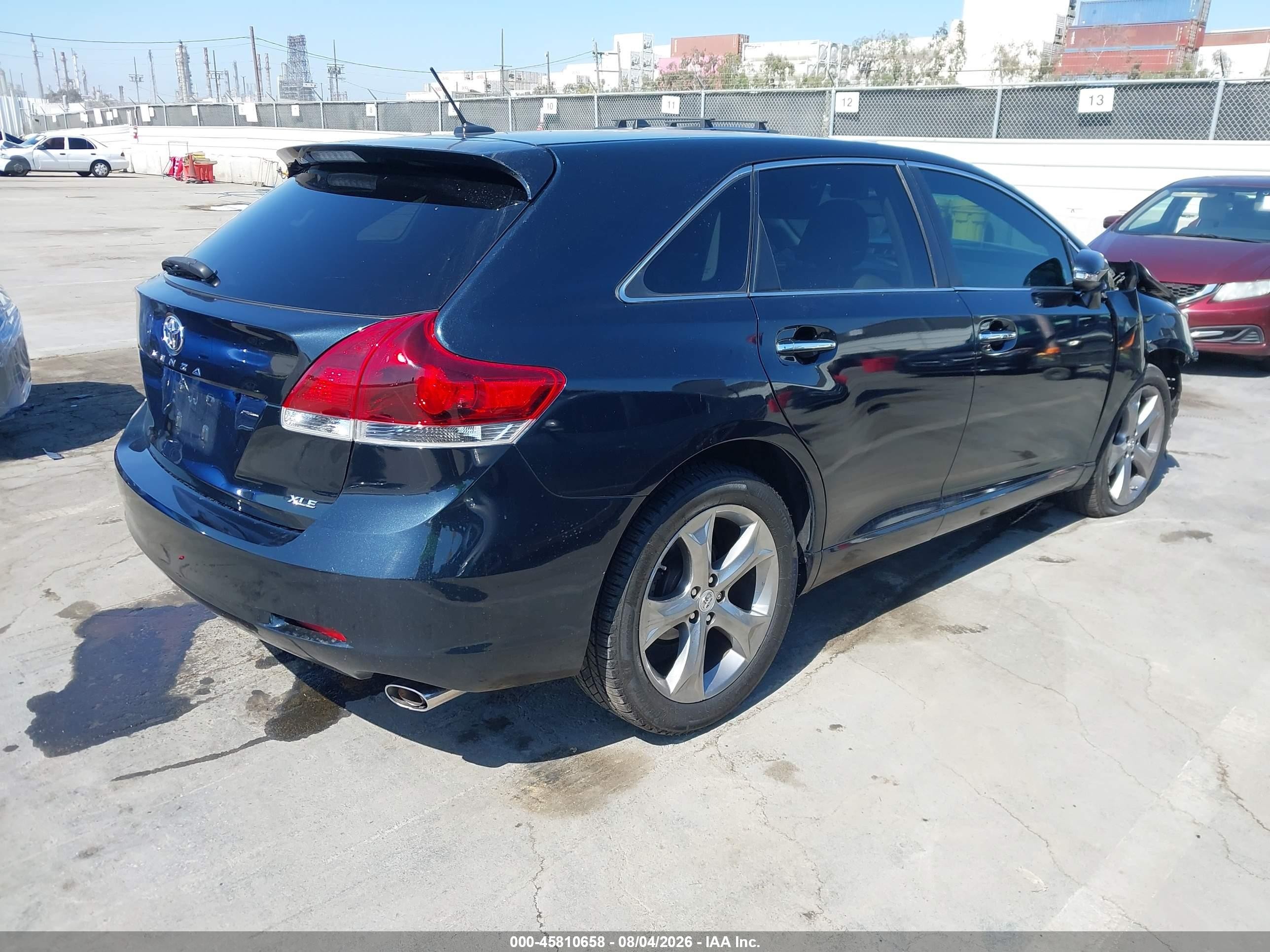 2014 Toyota Venza Xle V6 Blue vin: 4T3ZK3BB0EU069291