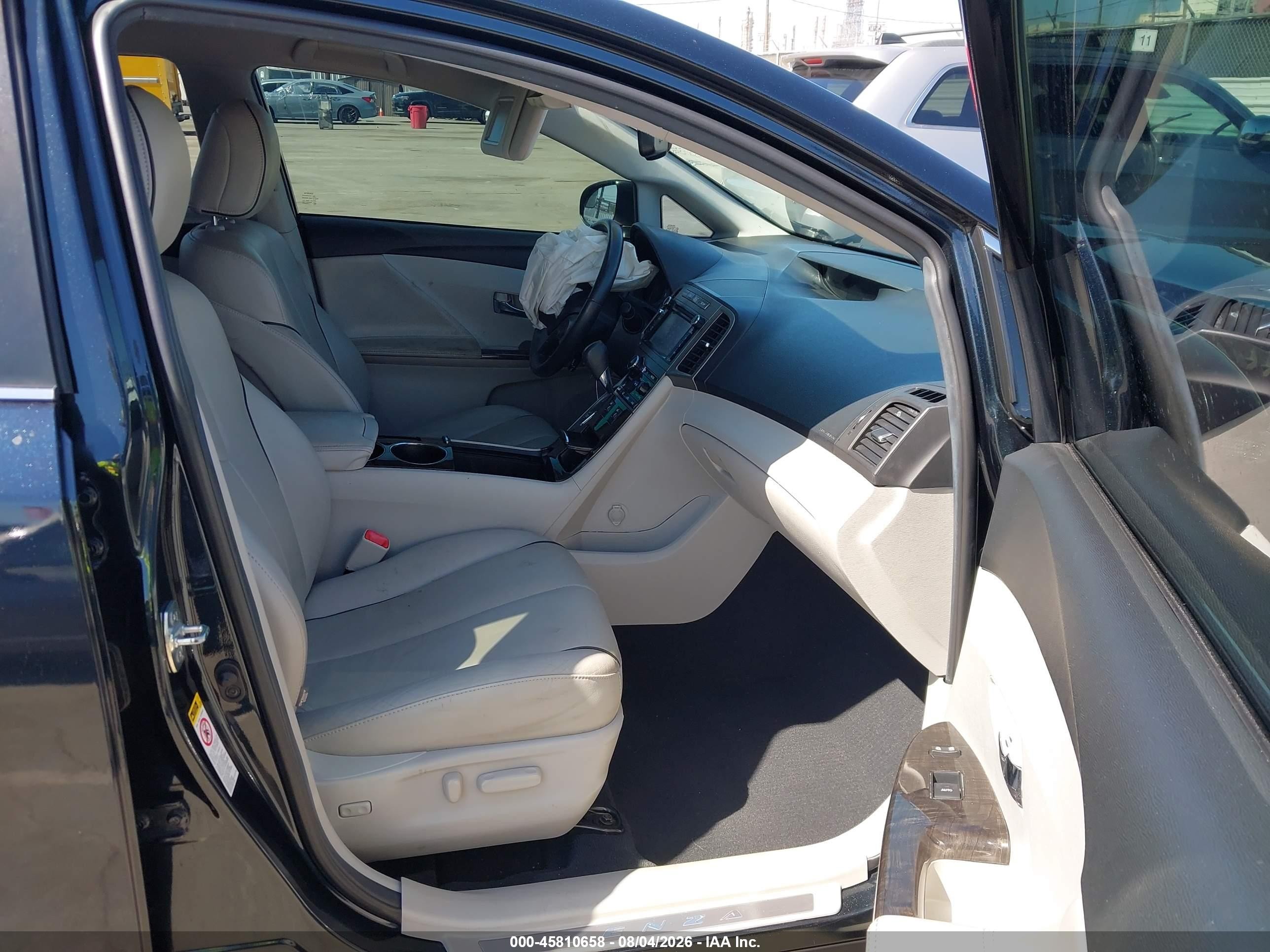2014 Toyota Venza Xle V6 Blue vin: 4T3ZK3BB0EU069291