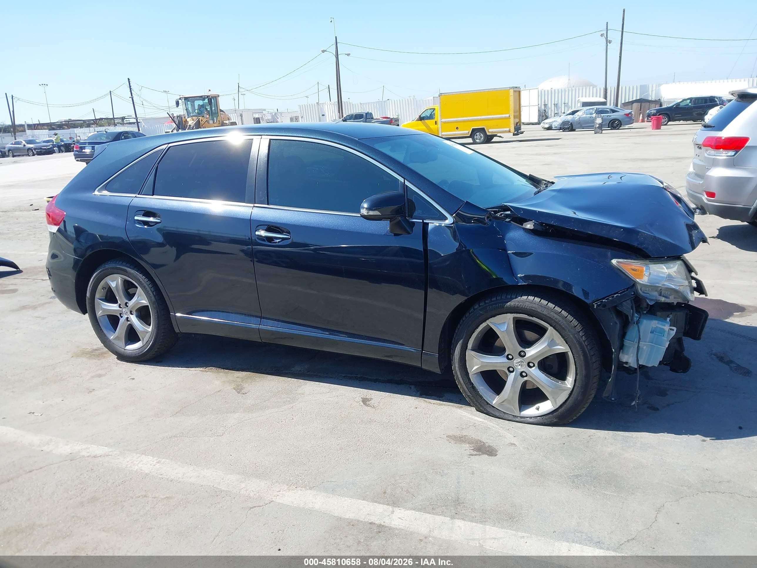 2014 Toyota Venza Xle V6 Blue vin: 4T3ZK3BB0EU069291