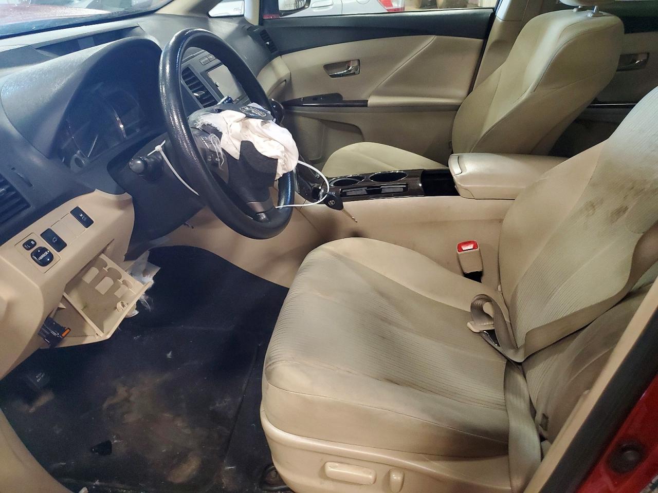2010 Toyota Venza Fwd V6 Burgundy vin: 4T3ZK3BB1AU031479