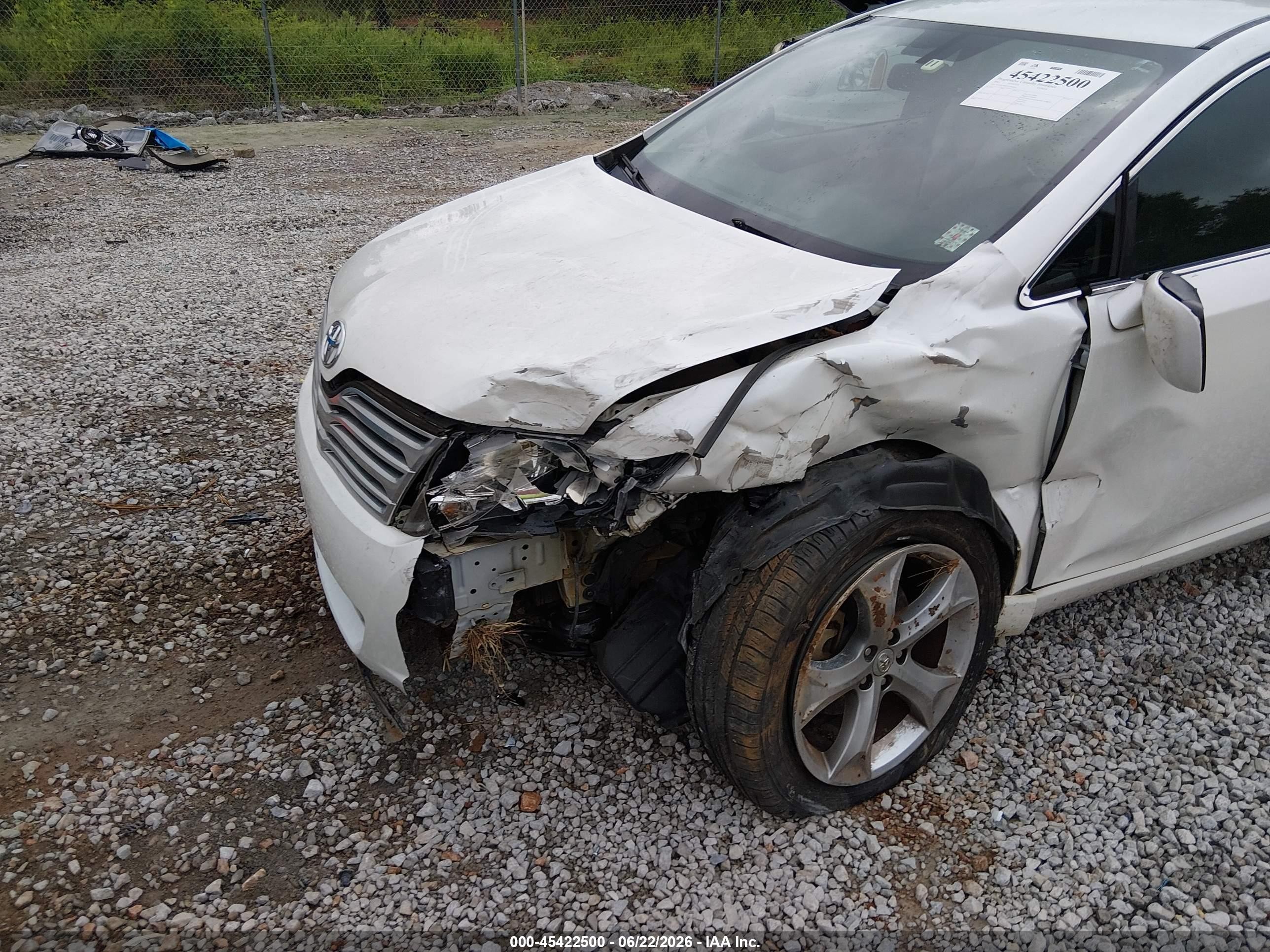 2012 Toyota Venza Le V6 White vin: 4T3ZK3BB1CU046826