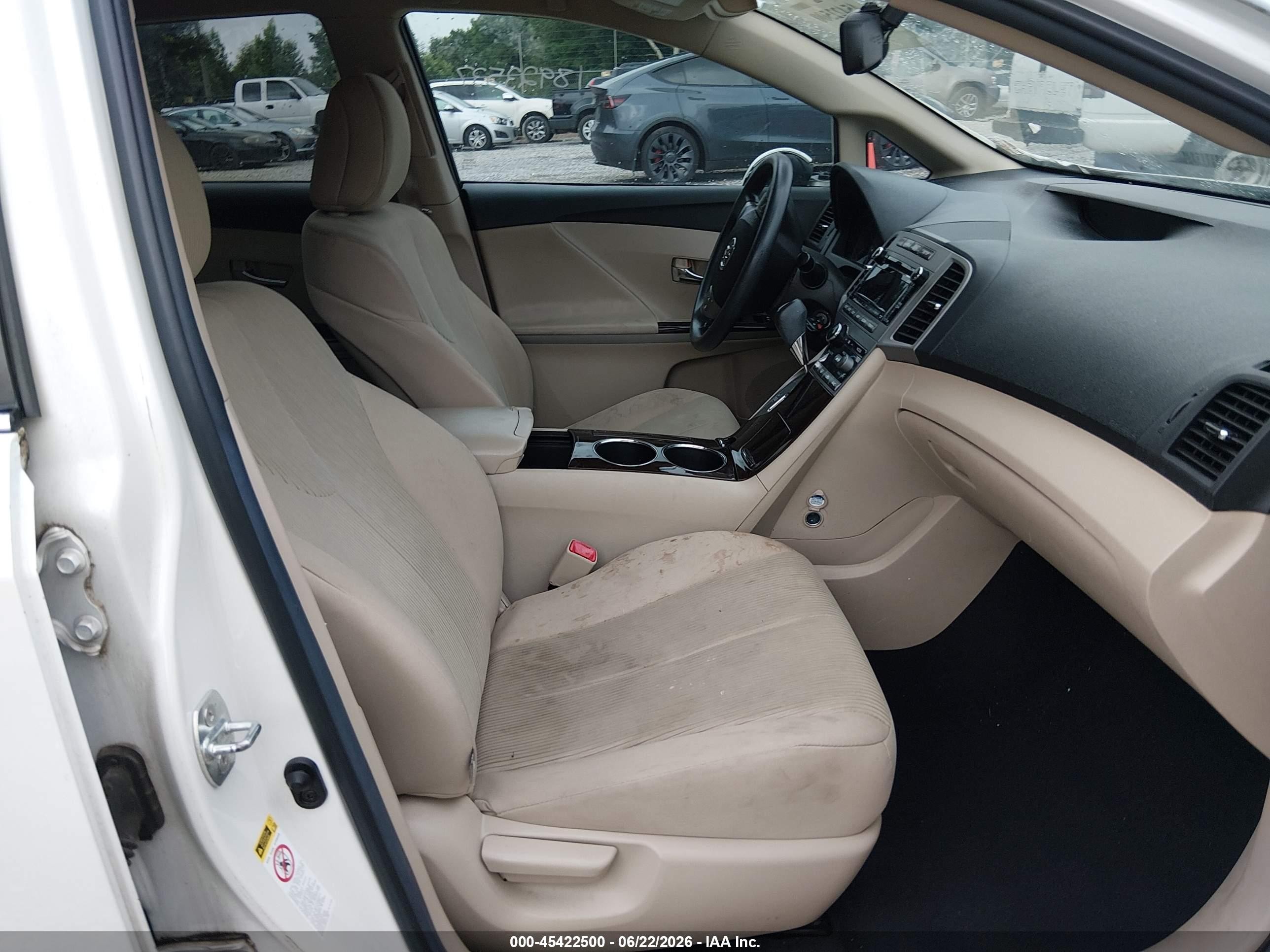 2012 Toyota Venza Le V6 White vin: 4T3ZK3BB1CU046826