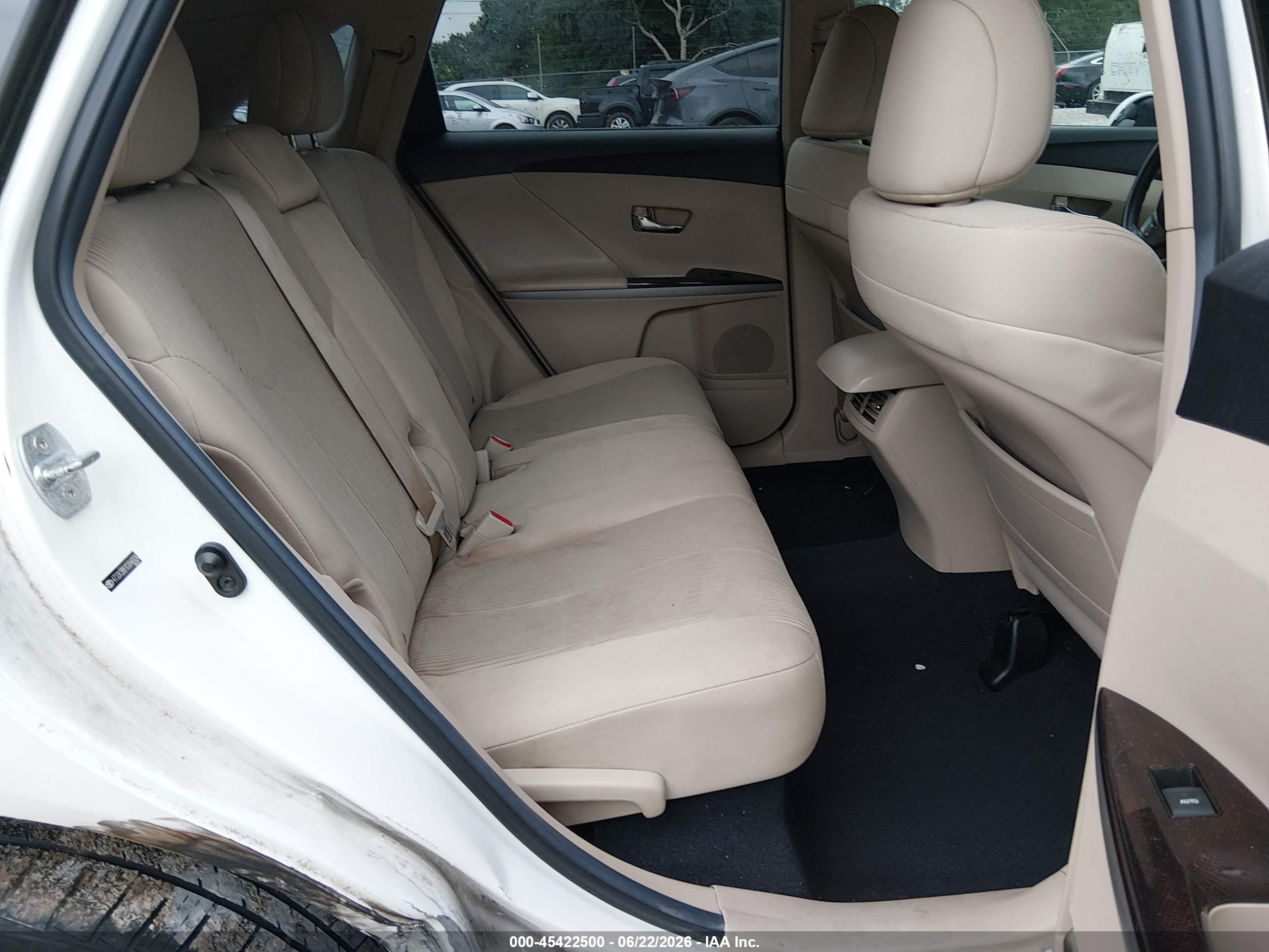 2012 Toyota Venza Le V6 White vin: 4T3ZK3BB1CU046826
