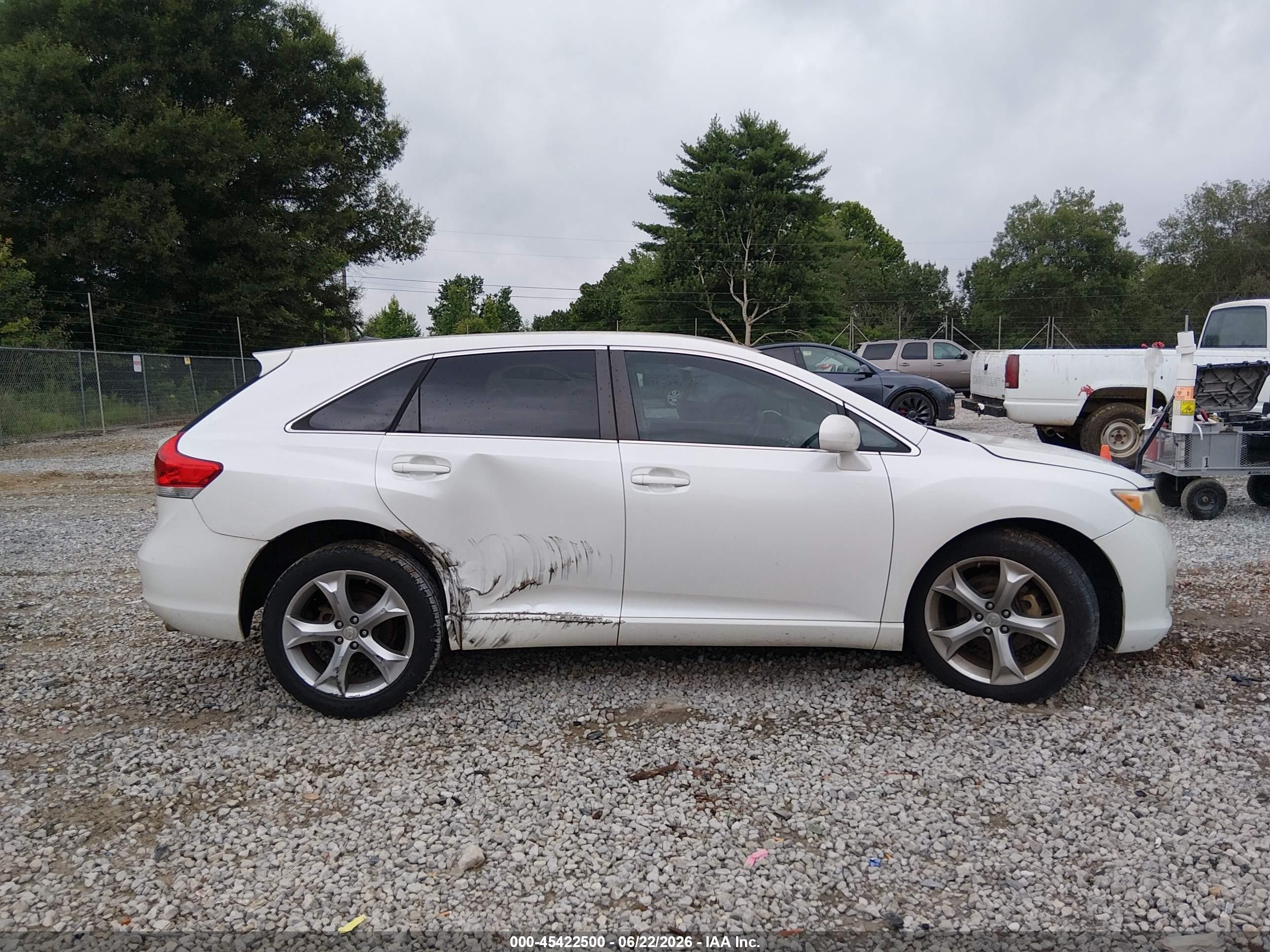 2012 Toyota Venza Le V6 White vin: 4T3ZK3BB1CU046826
